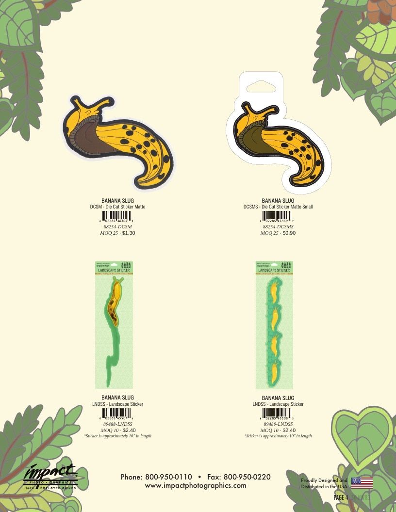 Impact Photographics Banana Slug Products Catalog Weekly Ad January 1 - December 31, 2026