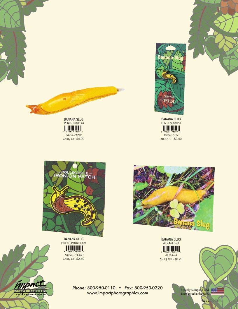 Impact Photographics Banana Slug Products Catalog Weekly Ad January 1 - December 31, 2026