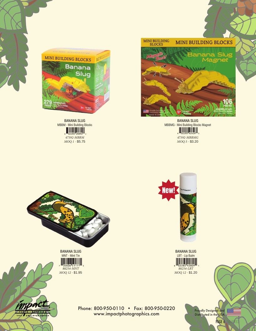 Impact Photographics Banana Slug Products Catalog Weekly Ad January 1 - December 31, 2026