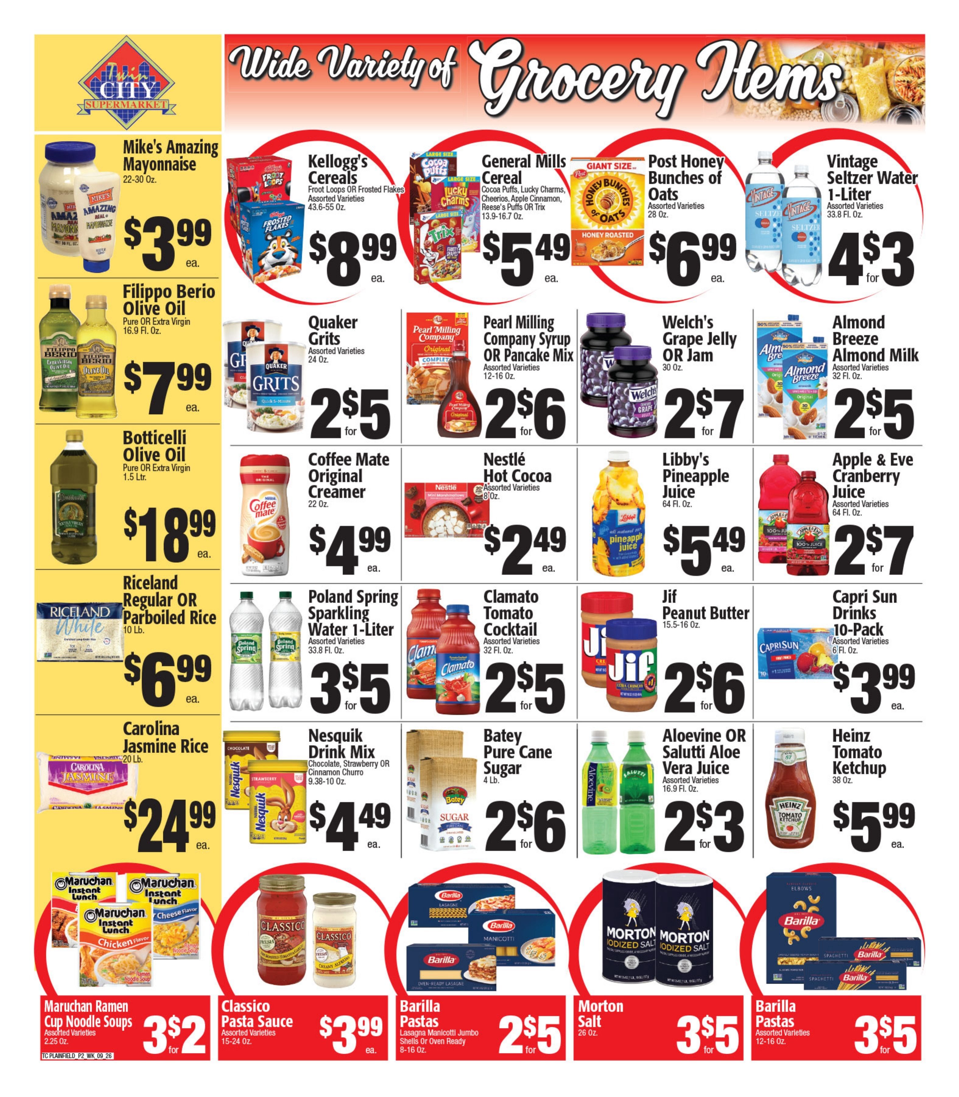 Twin City Supermarket (600 Park Avenue, Plainfield, NJ) Weekly Ad September 27 - October 3, 2026