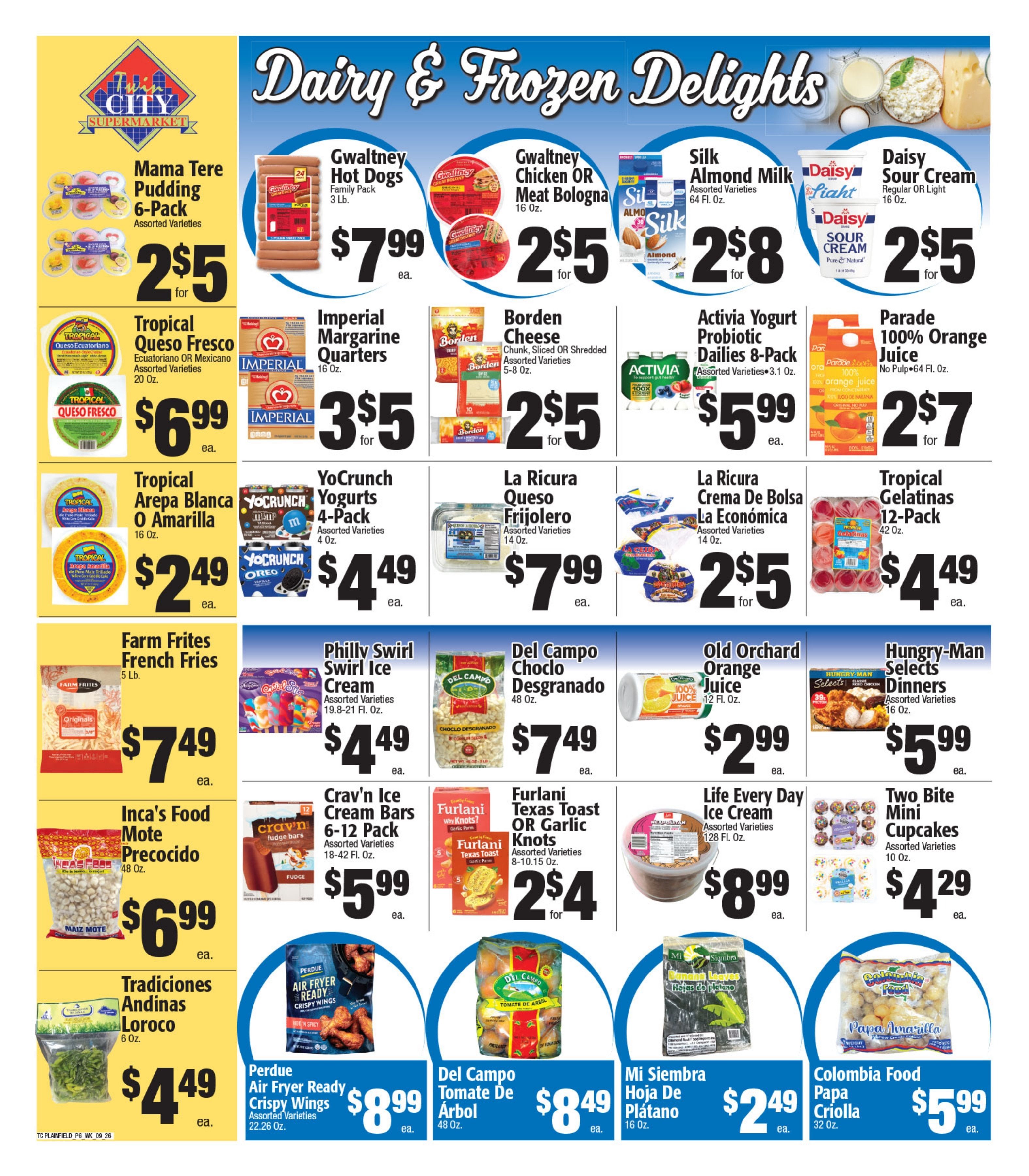 Twin City Supermarket (600 Park Avenue, Plainfield, NJ) Weekly Ad September 27 - October 3, 2026