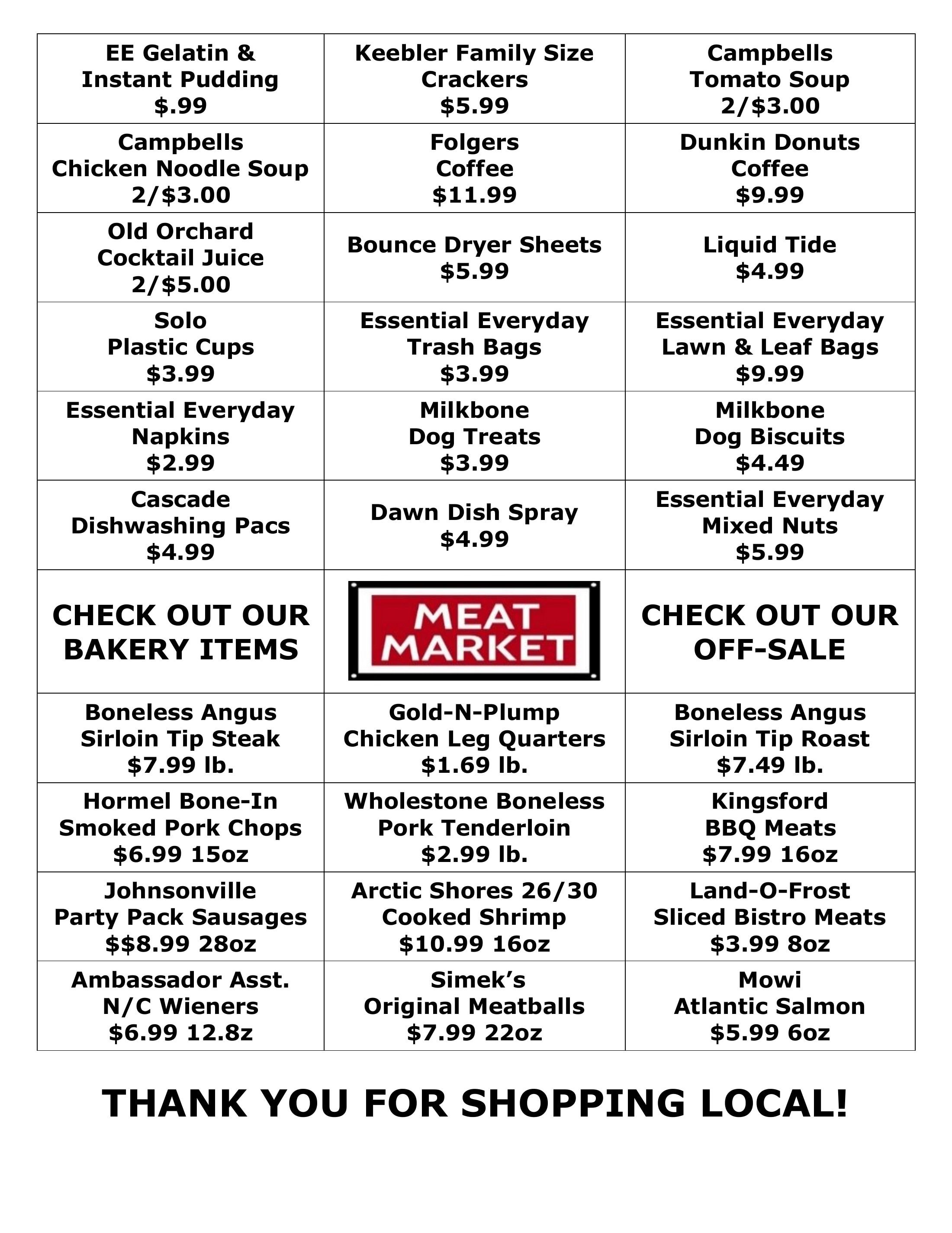 County Line Foods Weekly Ad September 28 - October 4, 2026