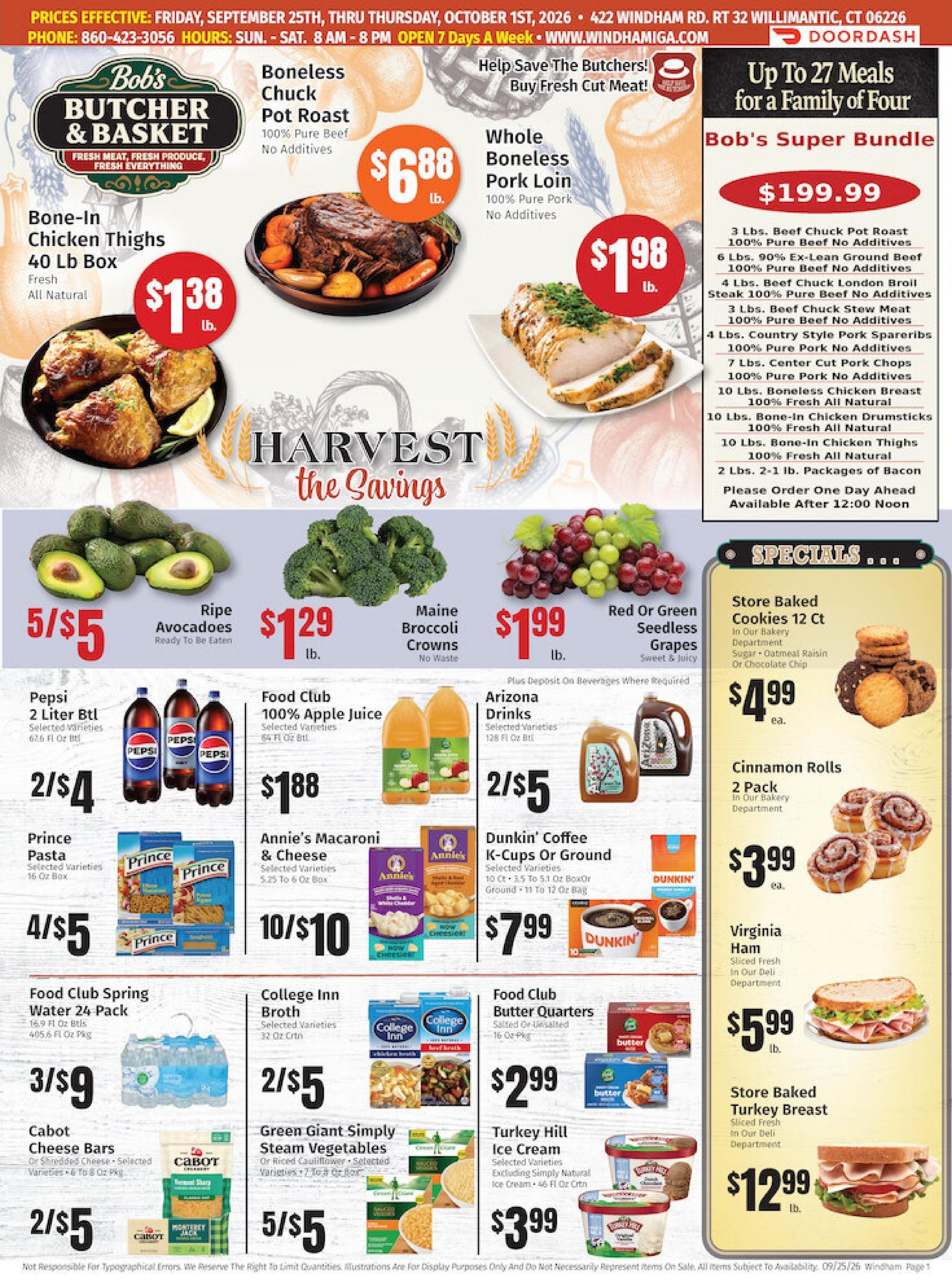 Windham IGA Weekly Ad September 25 - October 1, 2026