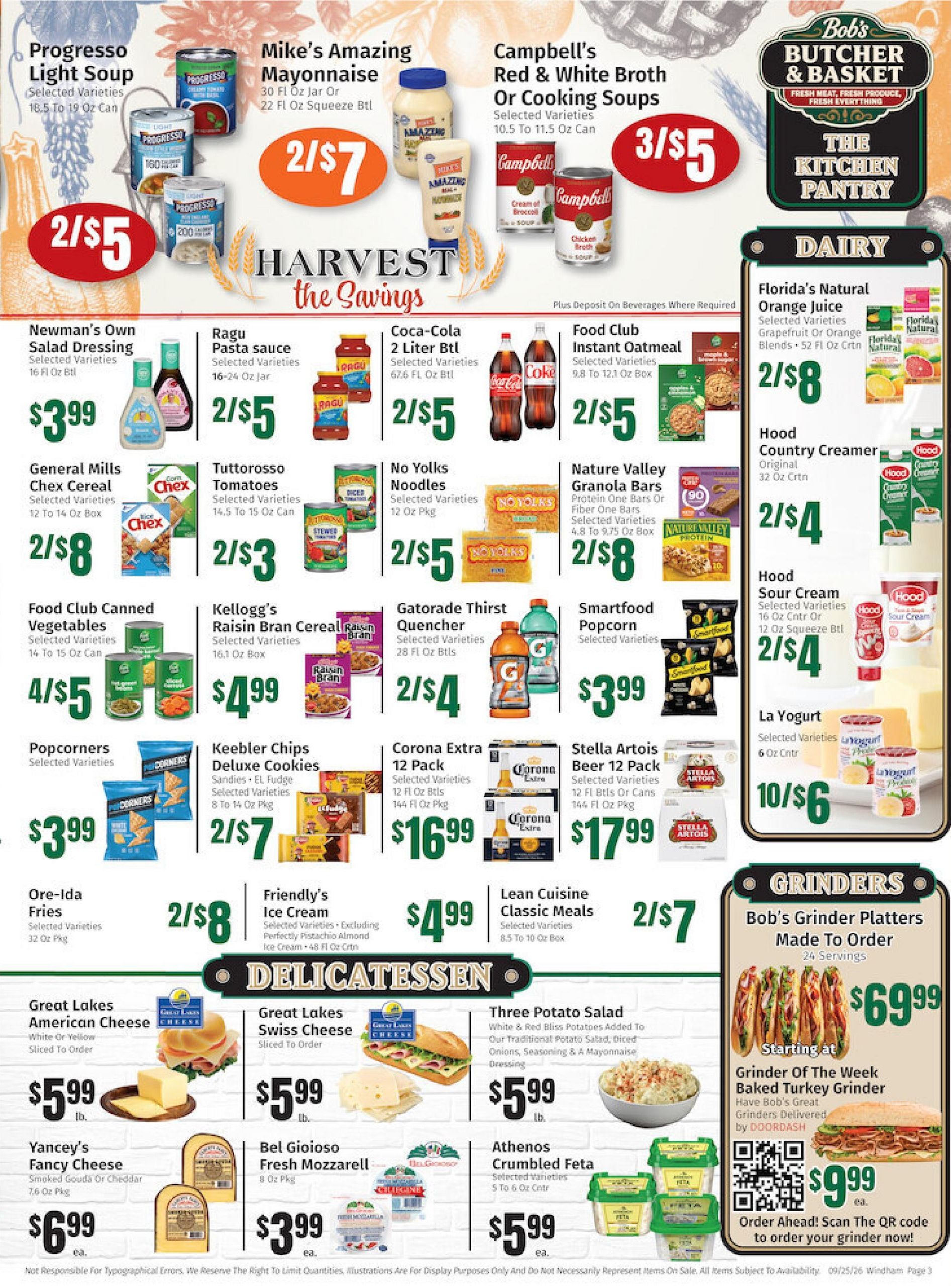Windham IGA Weekly Ad September 25 - October 1, 2026