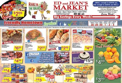 Ed and Jean's Market Weekly Ad September 27 - October 3, 2026