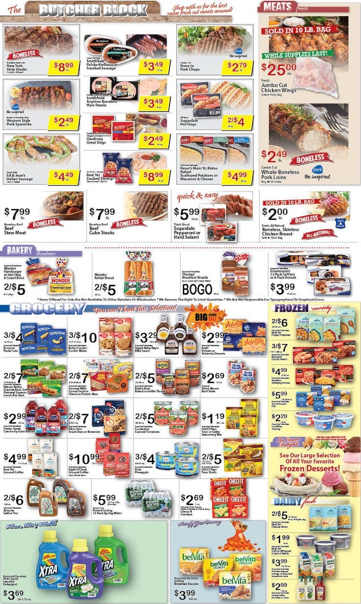 Ed and Jean's Market Weekly Ad September 27 - October 3, 2026