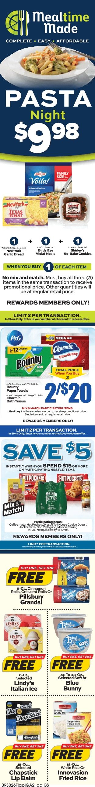 Ken's IGA Weekly Ad September 28 - October 4, 2026