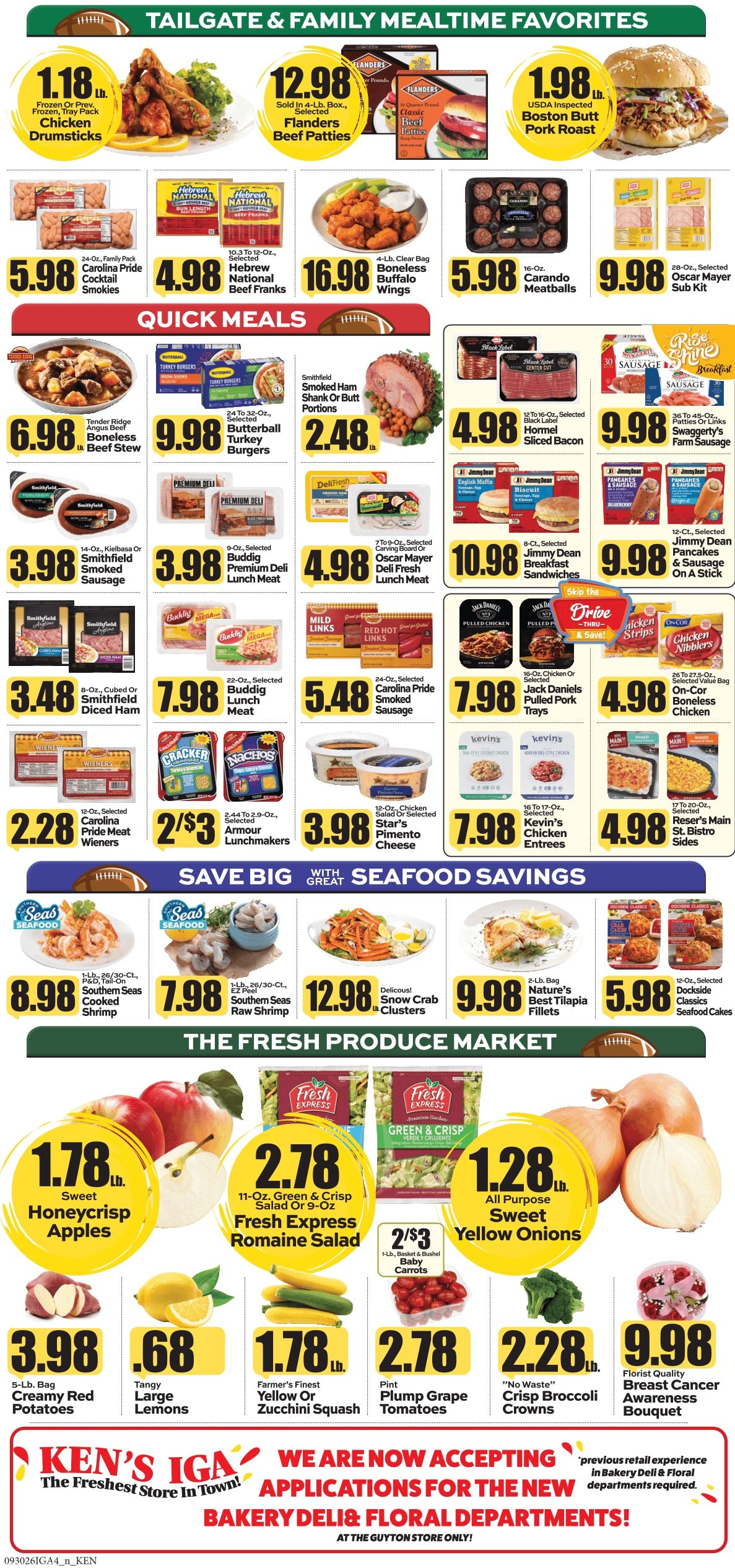 Ken's IGA Weekly Ad September 28 - October 4, 2026