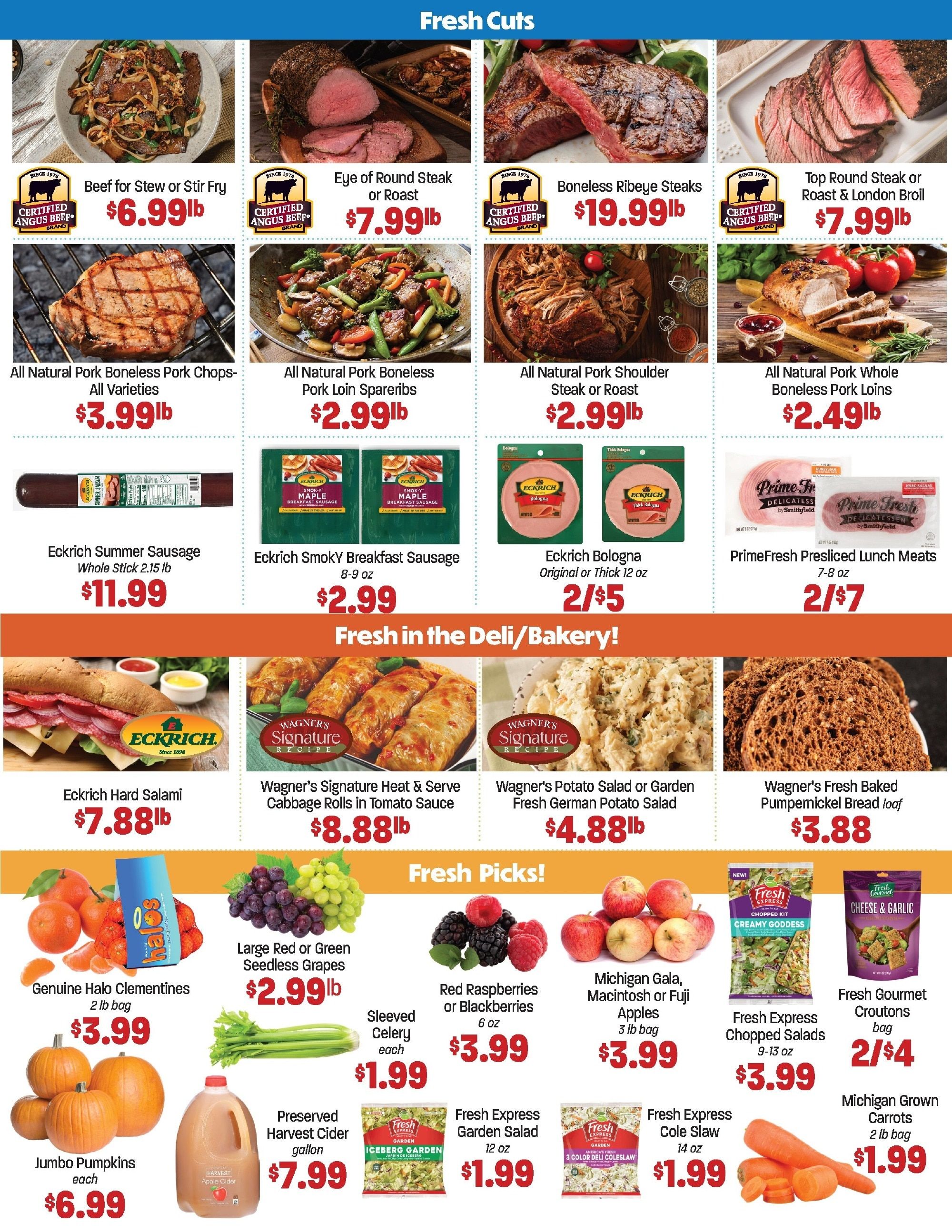 Wagner's IGA Weekly Ad September 28 - October 4, 2026