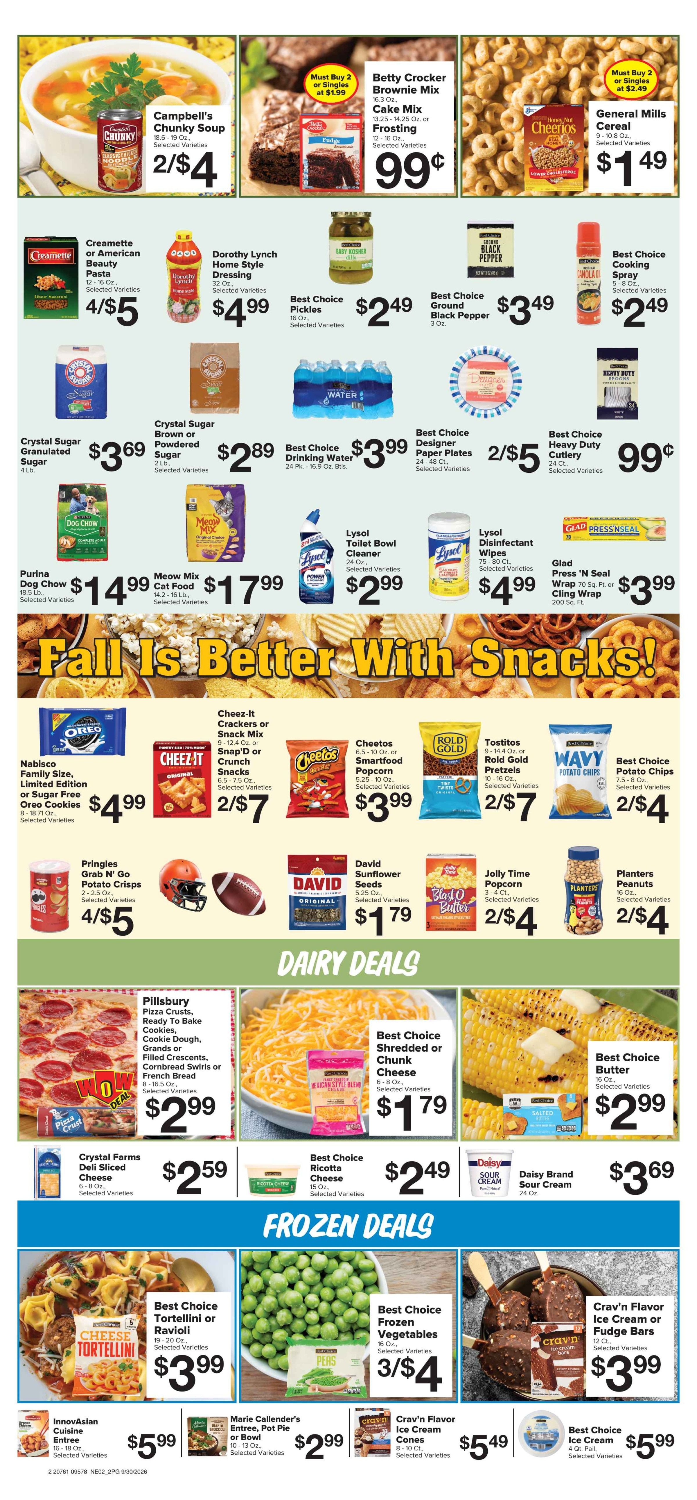 Cambridge Super Market Great Deals This Week! Weekly Ad September 28 - October 3, 2026