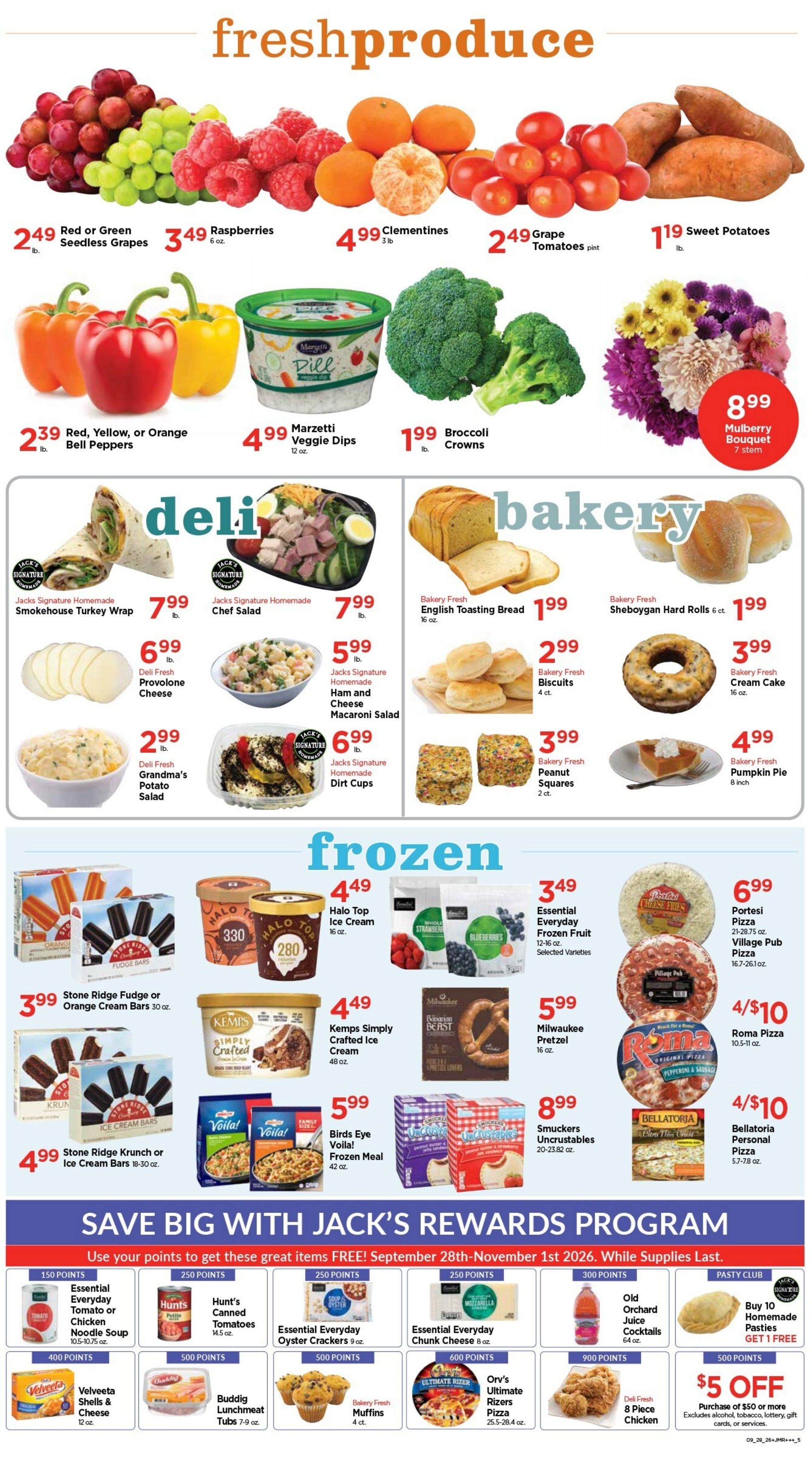 Jack's Fresh Market Weekly Ad September 28 - October 4, 2026
