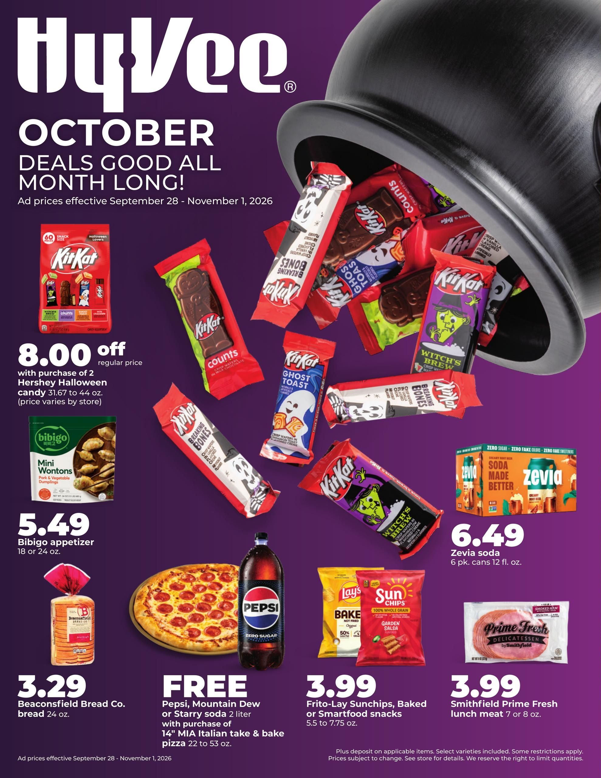 Hy-Vee (Alleman Area, IA) OCTOBER DEALS GOOD ALL MONTH LONG Weekly Ad September 28 - November 1, 2026