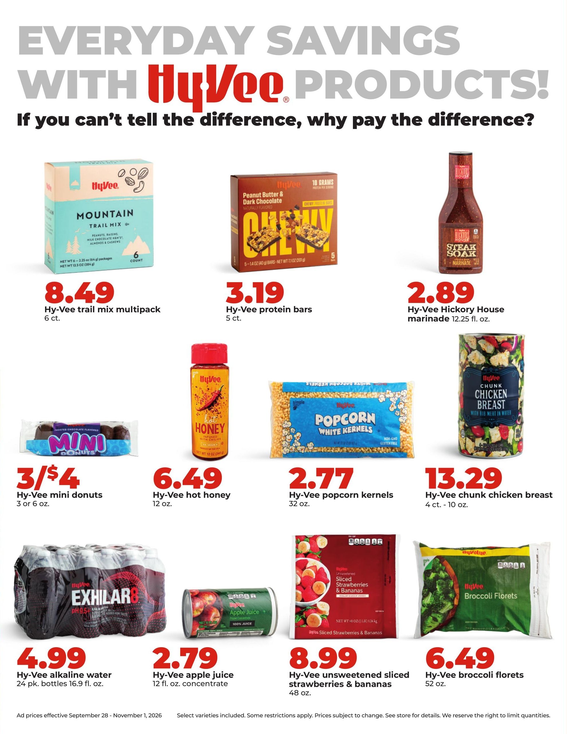 Hy-Vee (Alleman Area, IA) OCTOBER DEALS GOOD ALL MONTH LONG Weekly Ad September 28 - November 1, 2026