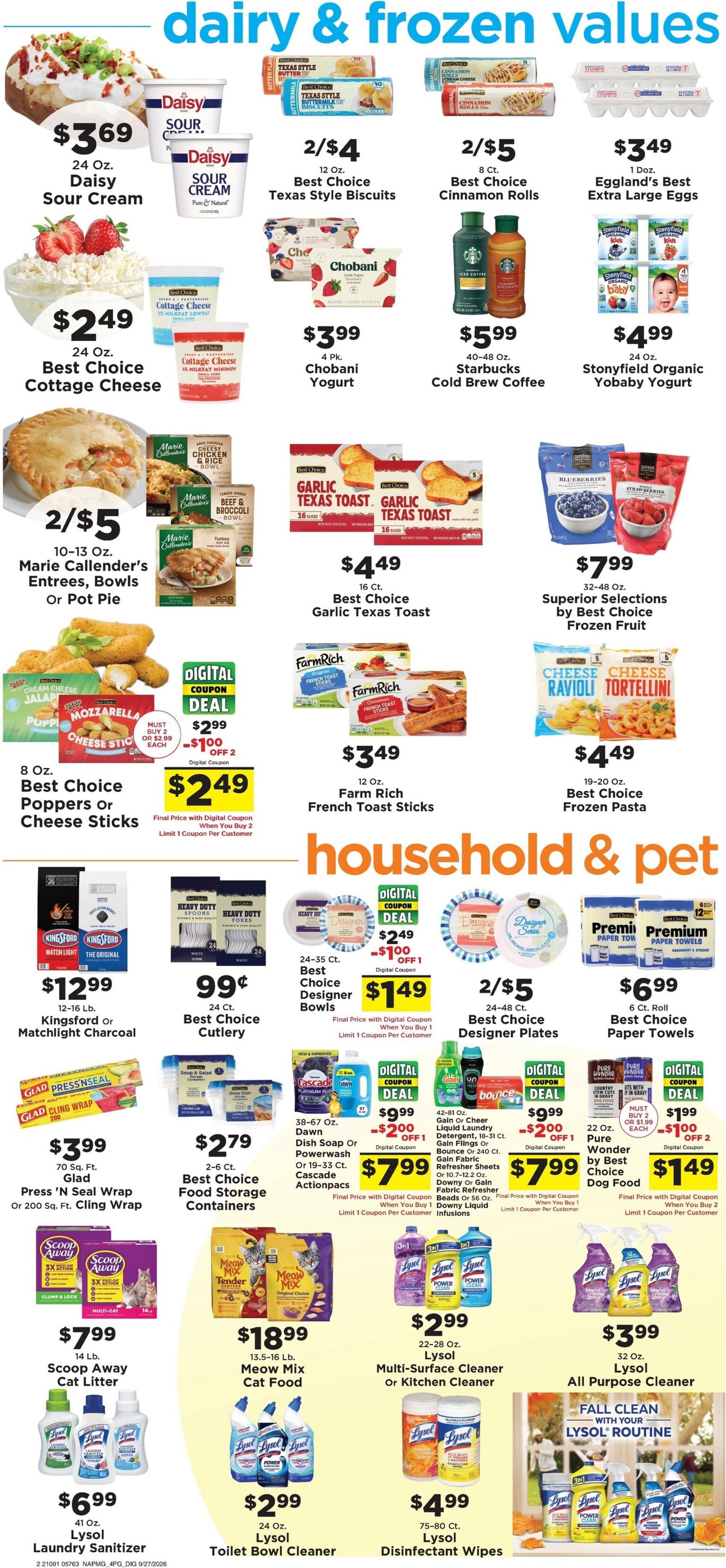 Taylorsville Country Mart Weekly Ad September 28 - October 4, 2026