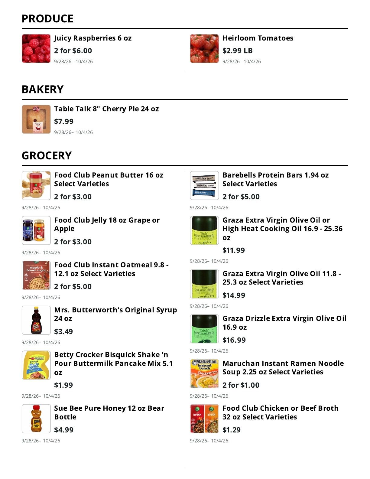 Kingdom Market Weekly Ad September 28 - October 4, 2026