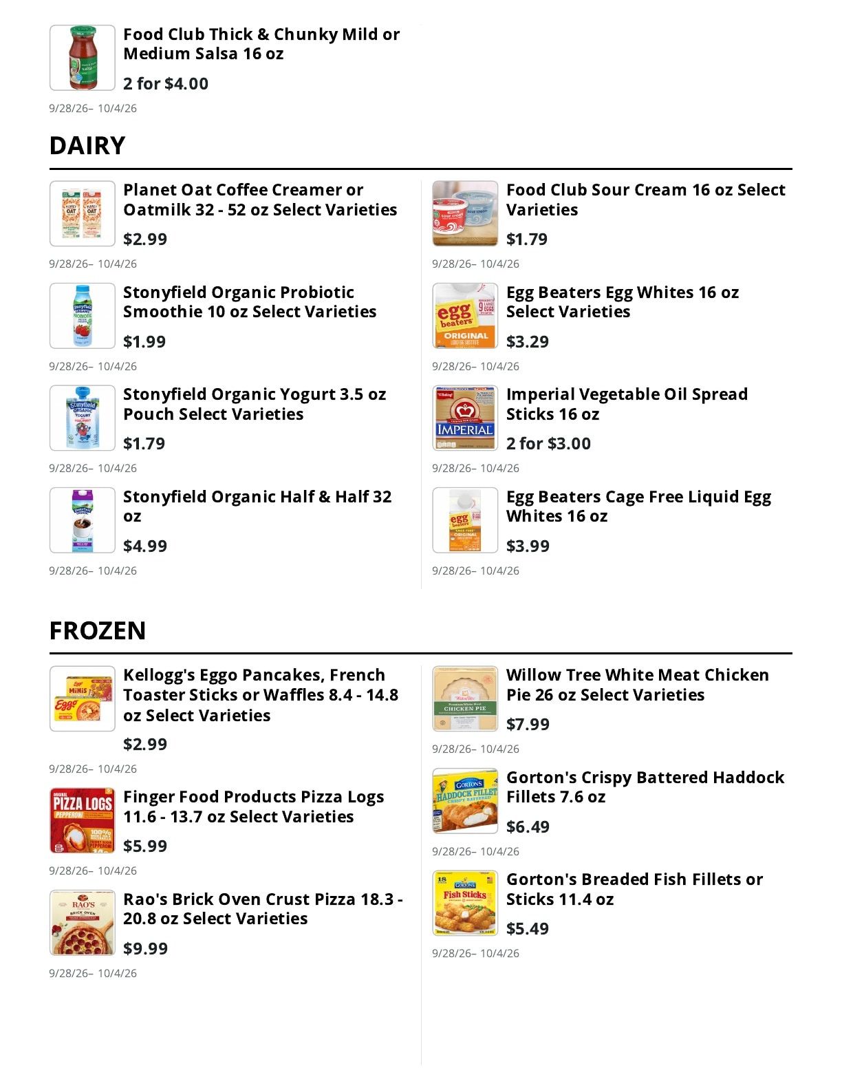 Kingdom Market Weekly Ad September 28 - October 4, 2026