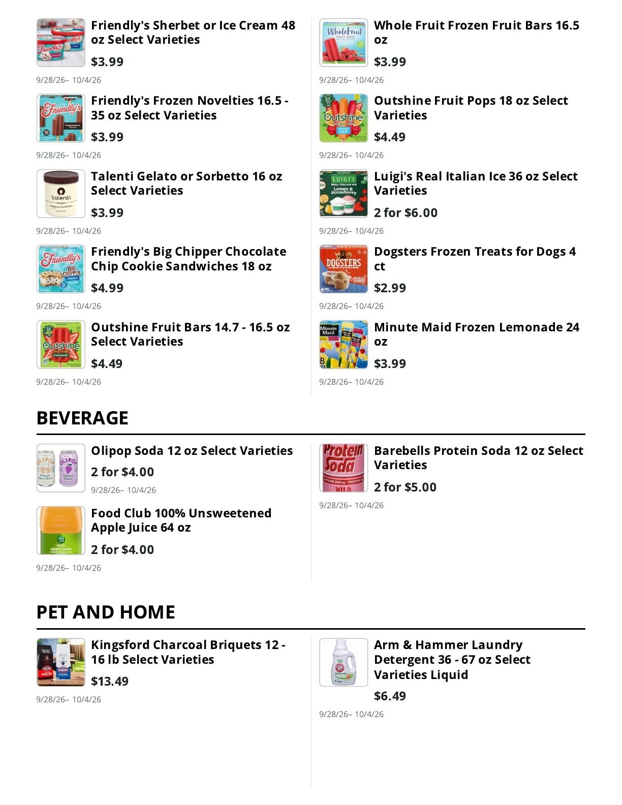 Kingdom Market Weekly Ad September 28 - October 4, 2026