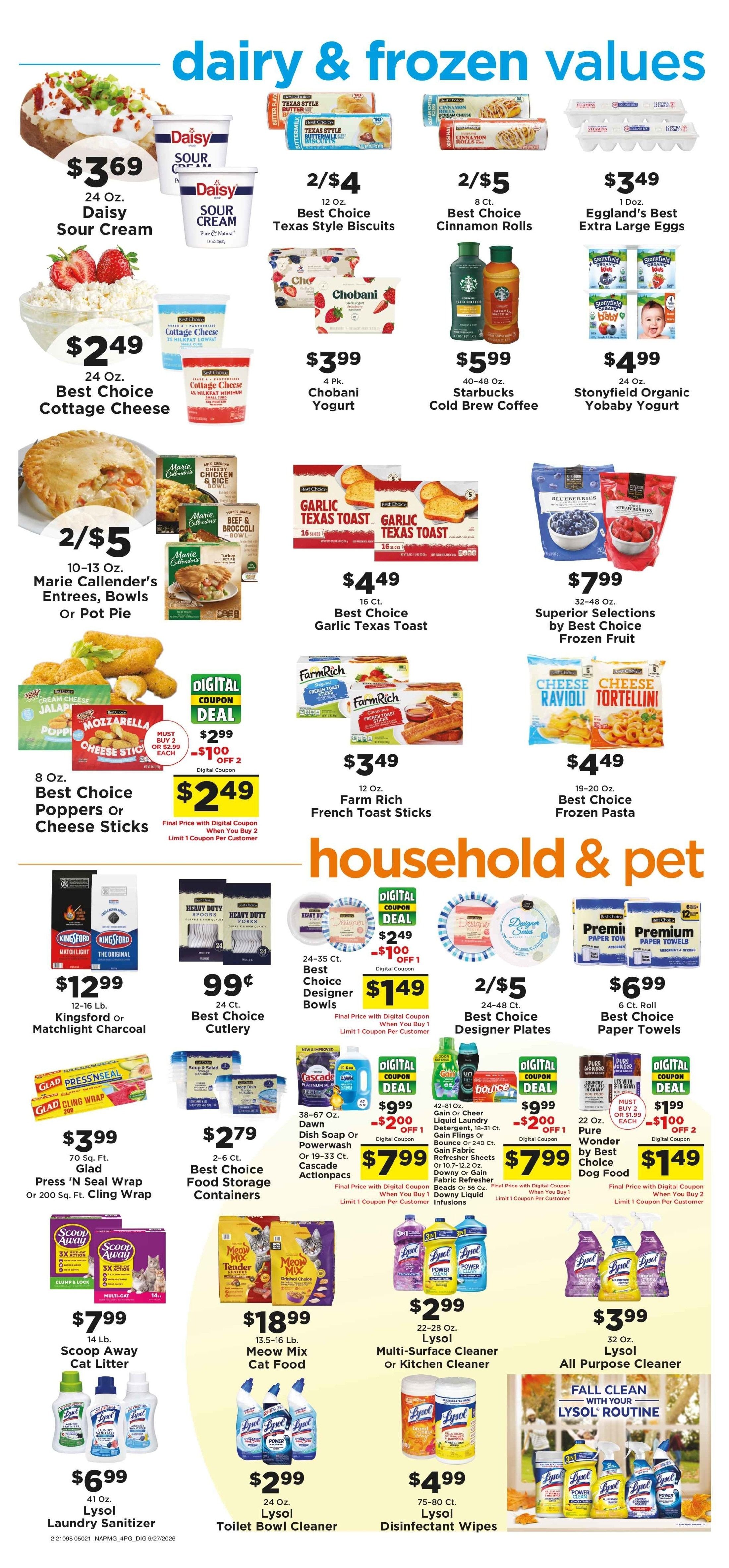 Chappell's Hometown Foods Weekly Ad September 28 - October 4, 2026