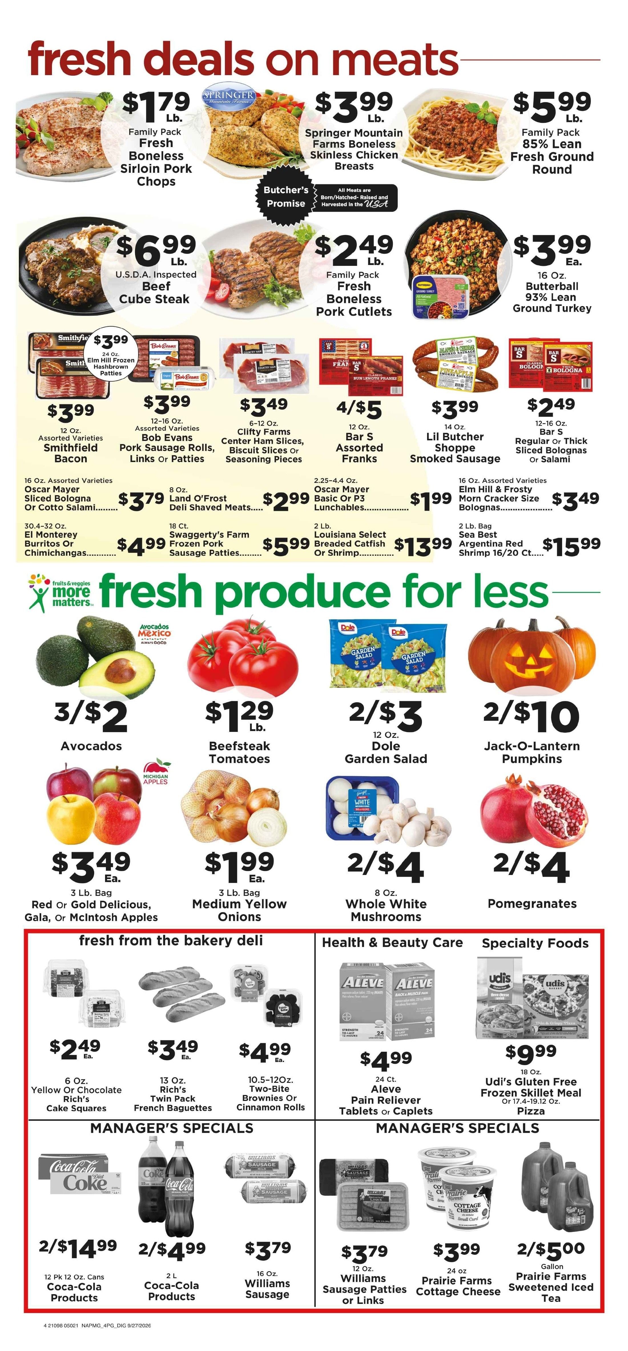 Chappell's Hometown Foods Weekly Ad September 28 - October 4, 2026
