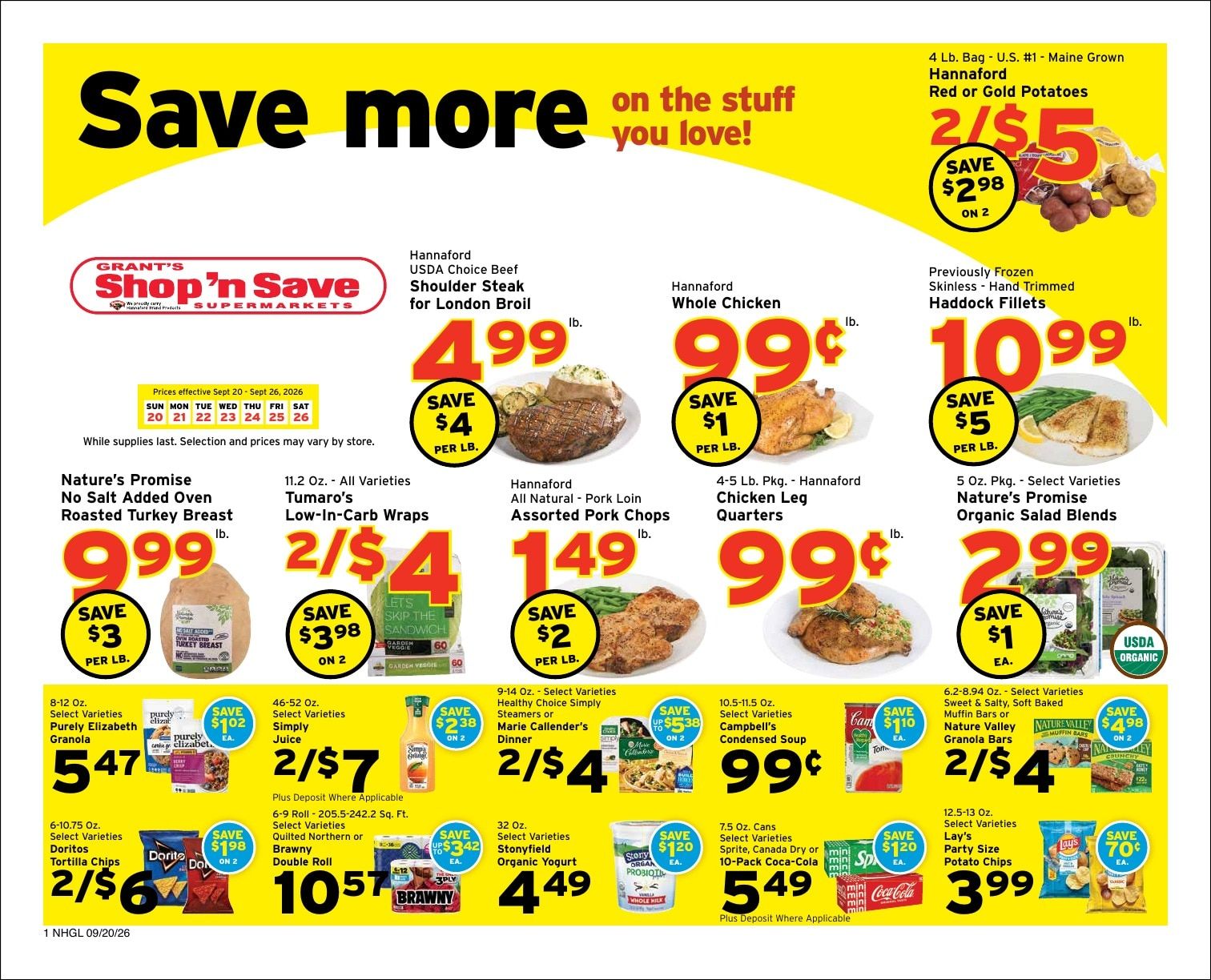 Grant's Shop 'n Save Weekly Ad September 27 - October 3, 2026