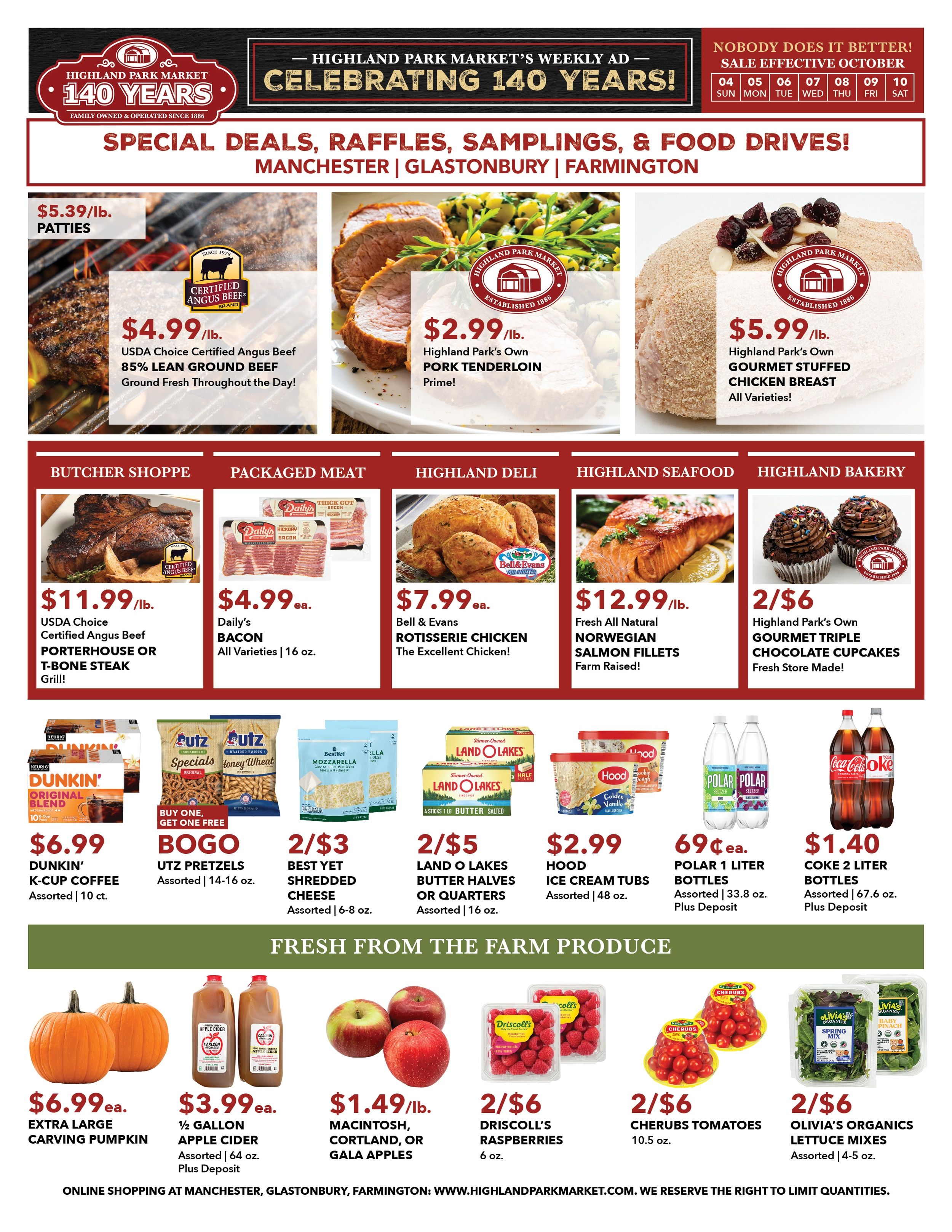 Highland Park Market (Connecticut) Weekly Ad October 4 - 10, 2026