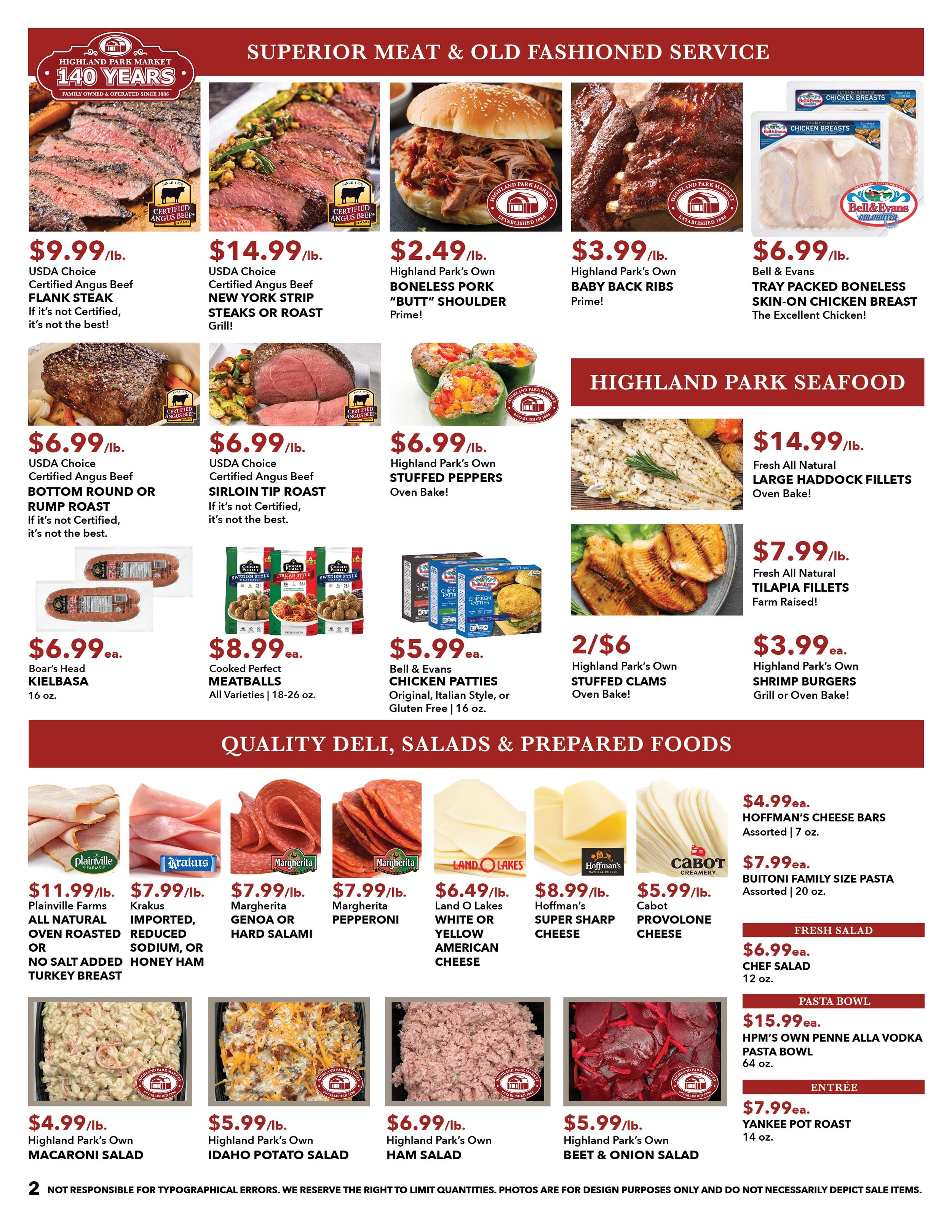 Highland Park Market (Connecticut) Weekly Ad October 4 - 10, 2026