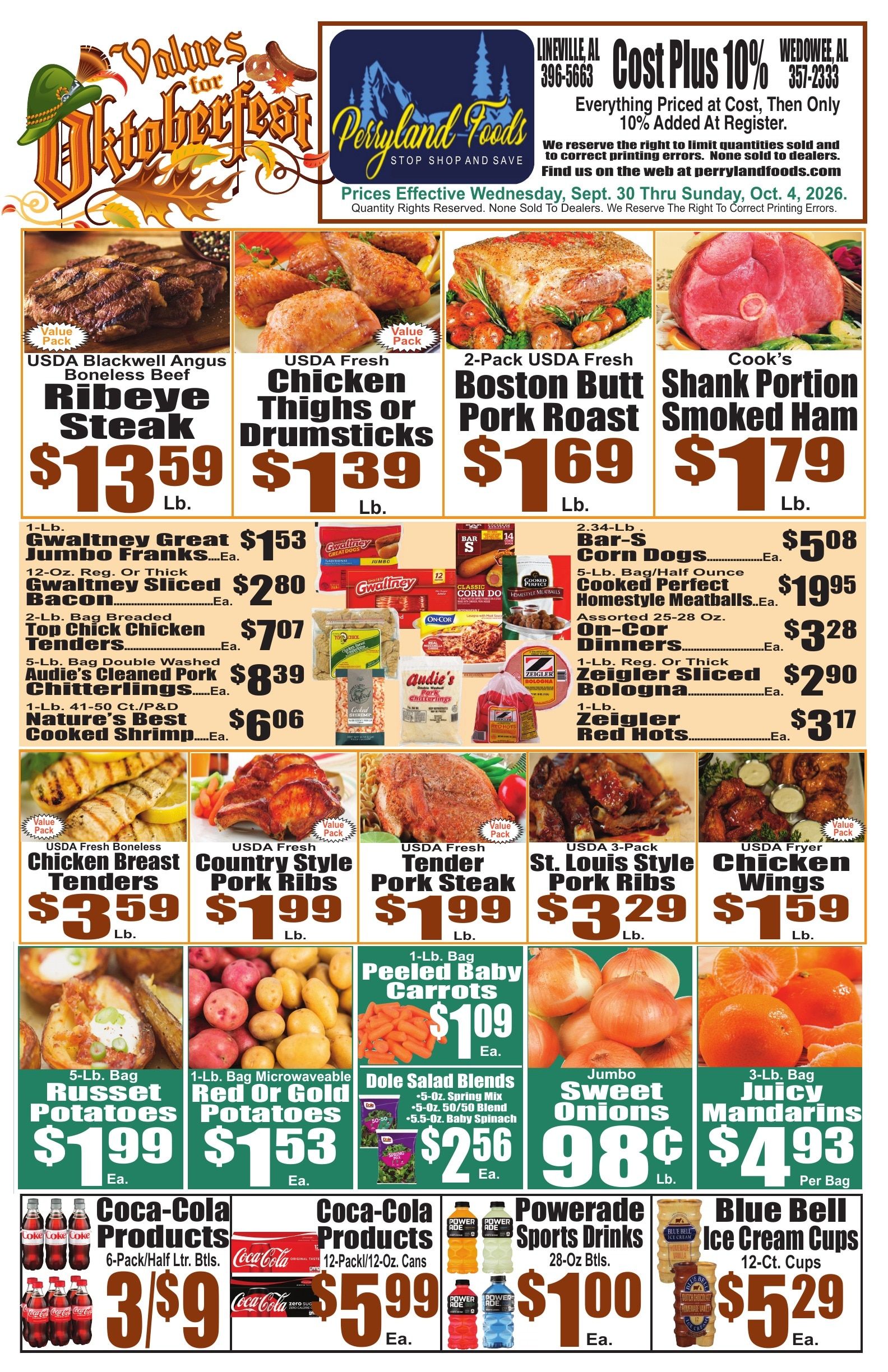 Perryland Foods Weekly Ad September 30 - October 4, 2026