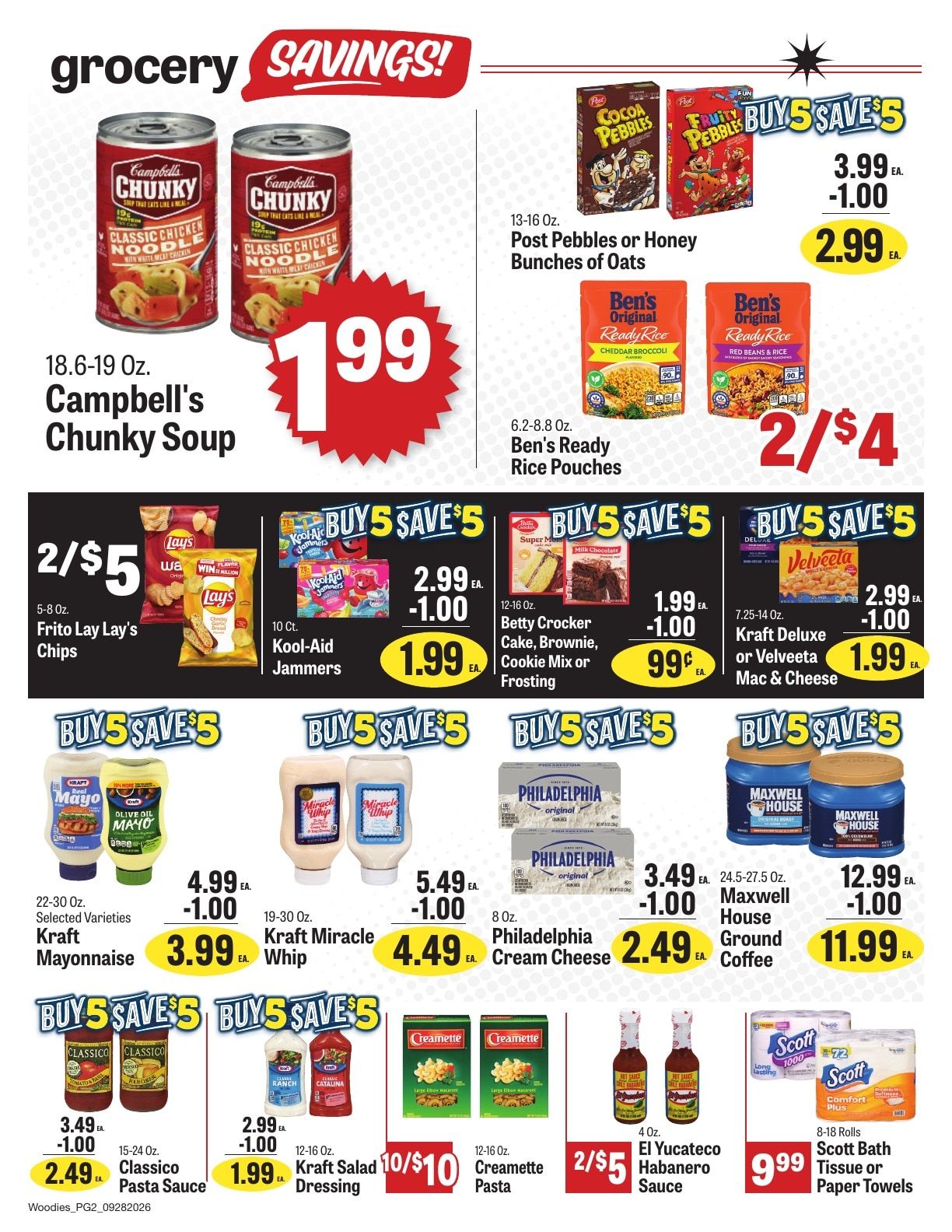 Woodie's Supermarket Weekly Ad September 30 - October 6, 2026
