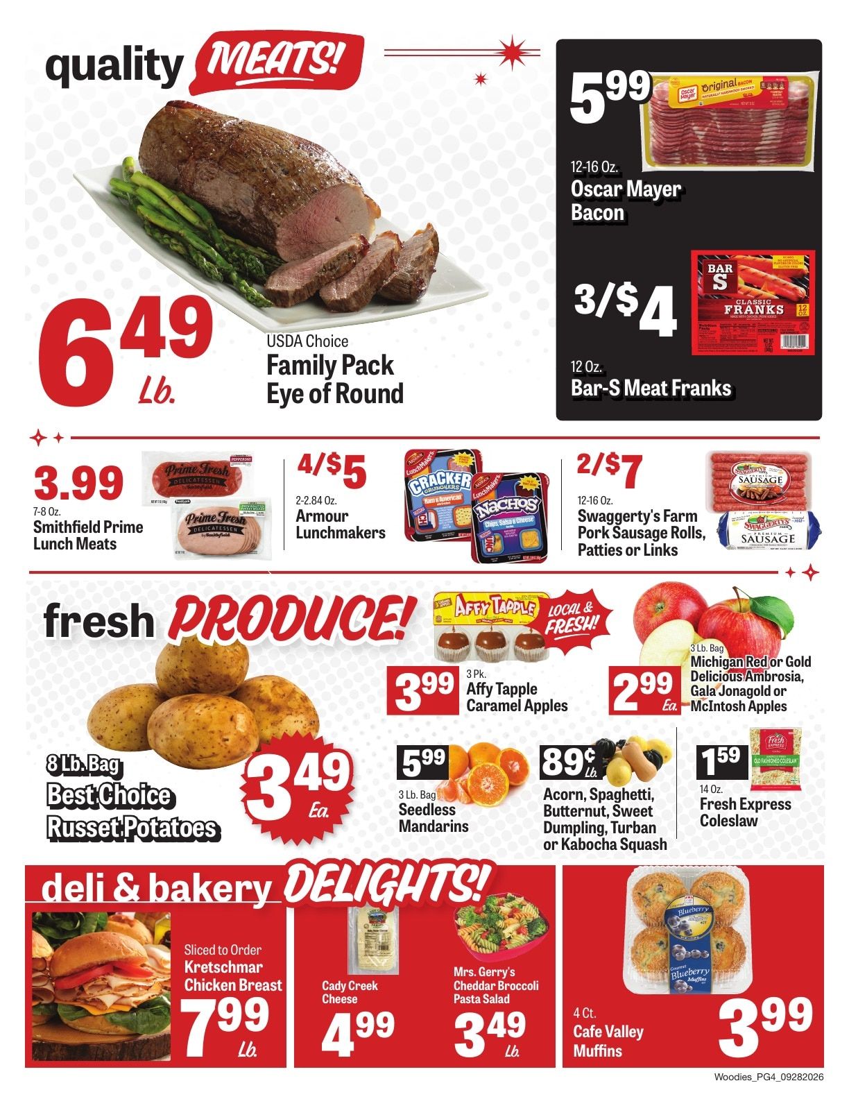 Woodie's Supermarket Weekly Ad September 30 - October 6, 2026