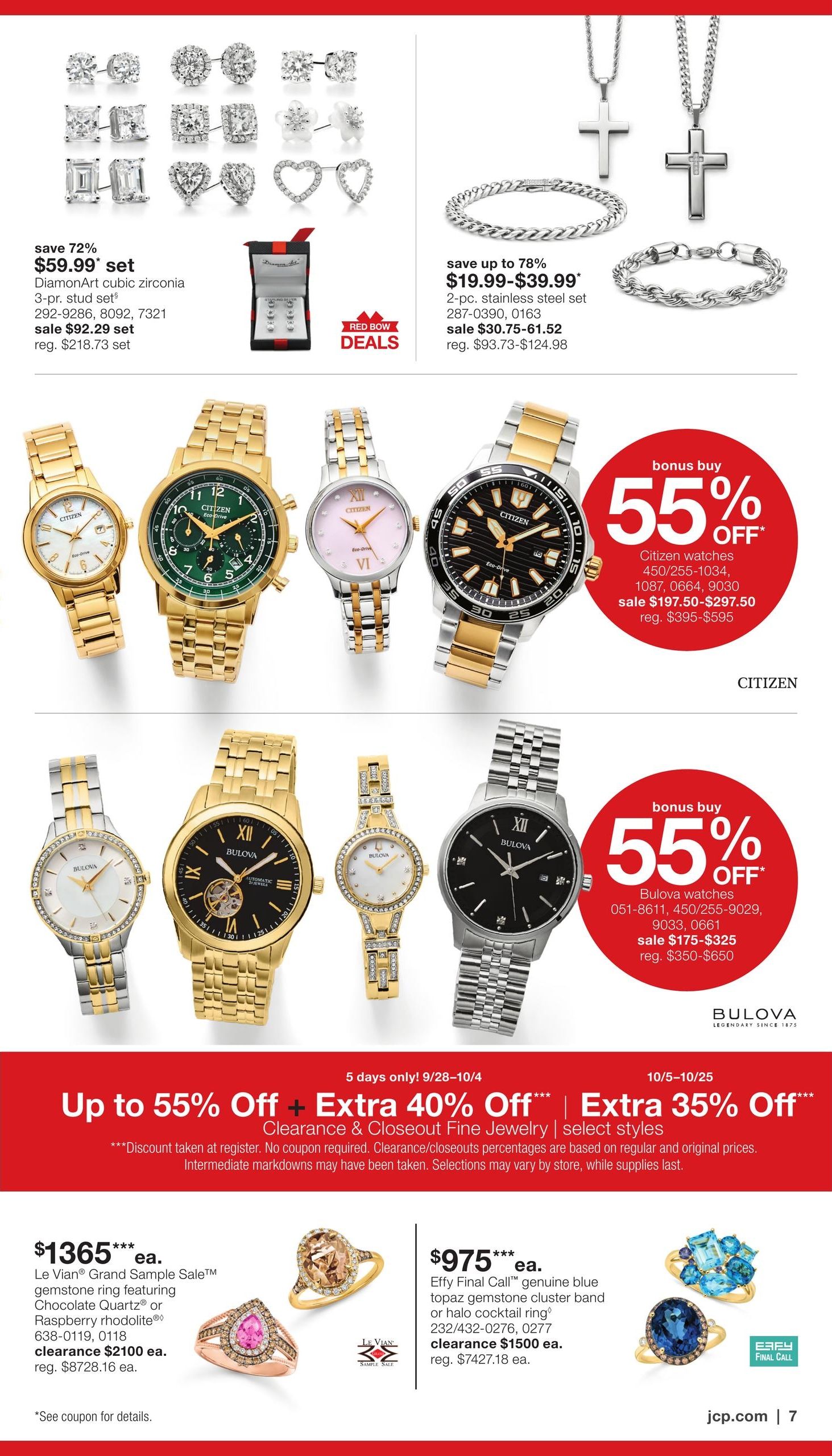JCPenney Our Biggest Jewelry Sale of the Season Weekly Ad September 28 - October 25, 2026