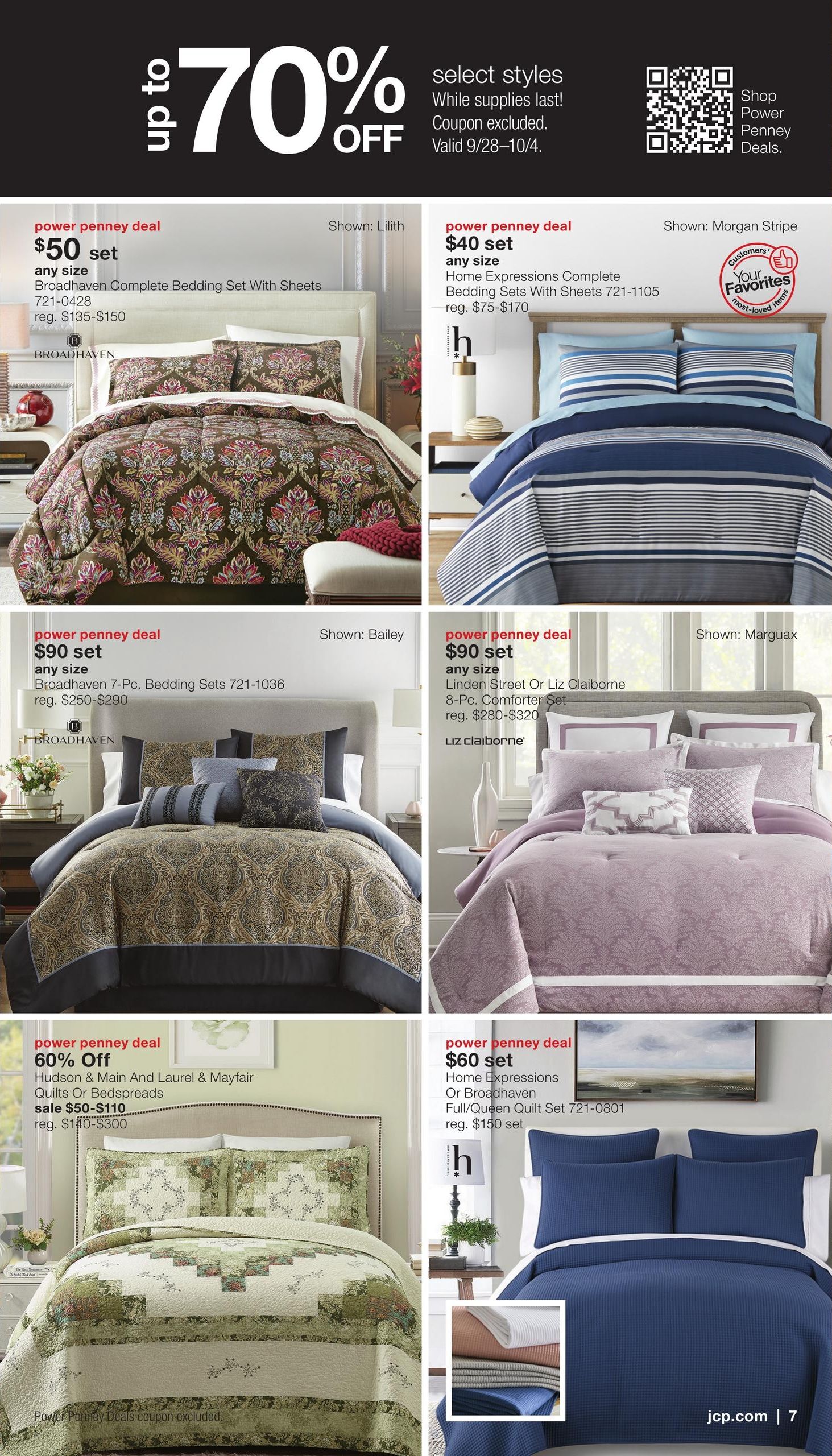 JCPenney Semi-Annual Home Sale Weekly Ad September 28 - October 25, 2026
