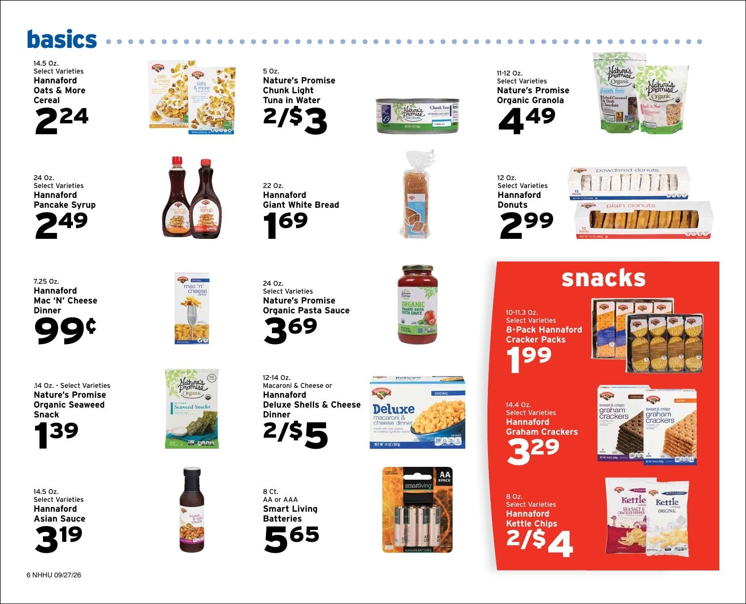 Hunter's Shop 'n Save Weekly Ad September 27 - October 3, 2026