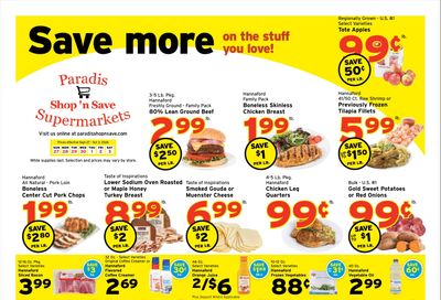 Paradis Shop'n Save Weekly Ad September 27 - October 3, 2026