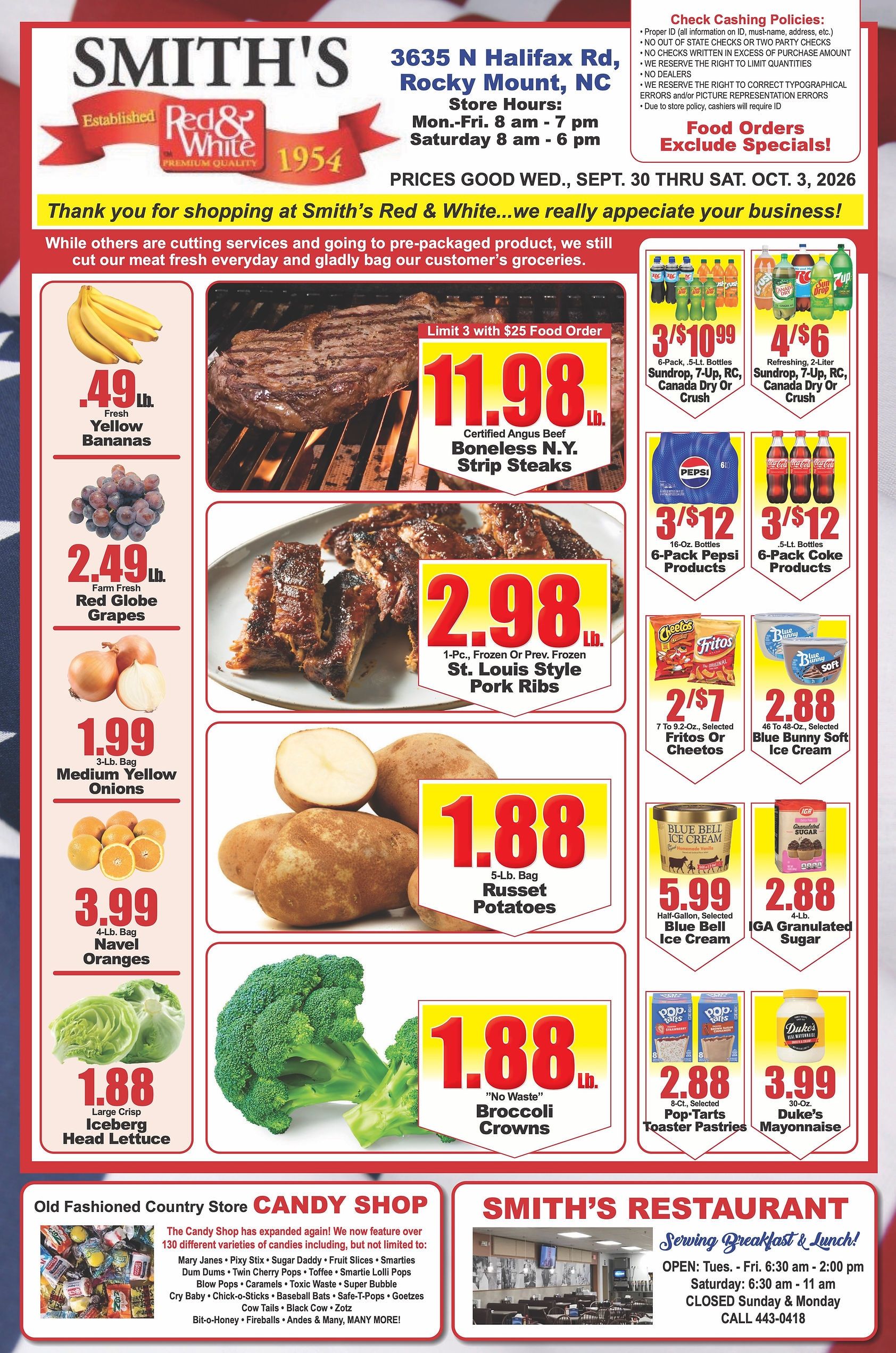Smith's Red & White Weekly Ad September 30 - October 6, 2026
