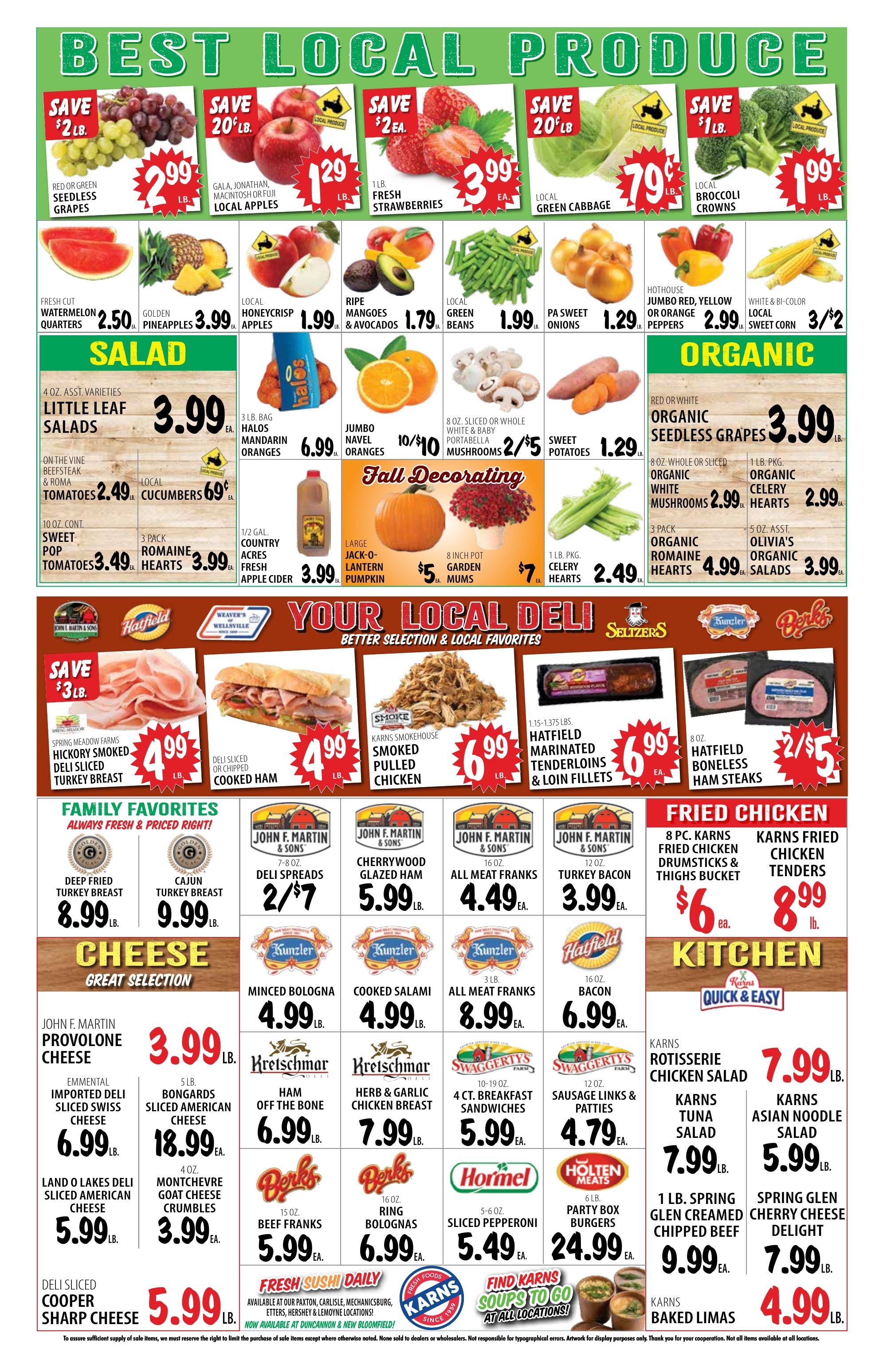 Karns Foods Weekly Ad September 28 - October 5, 2026