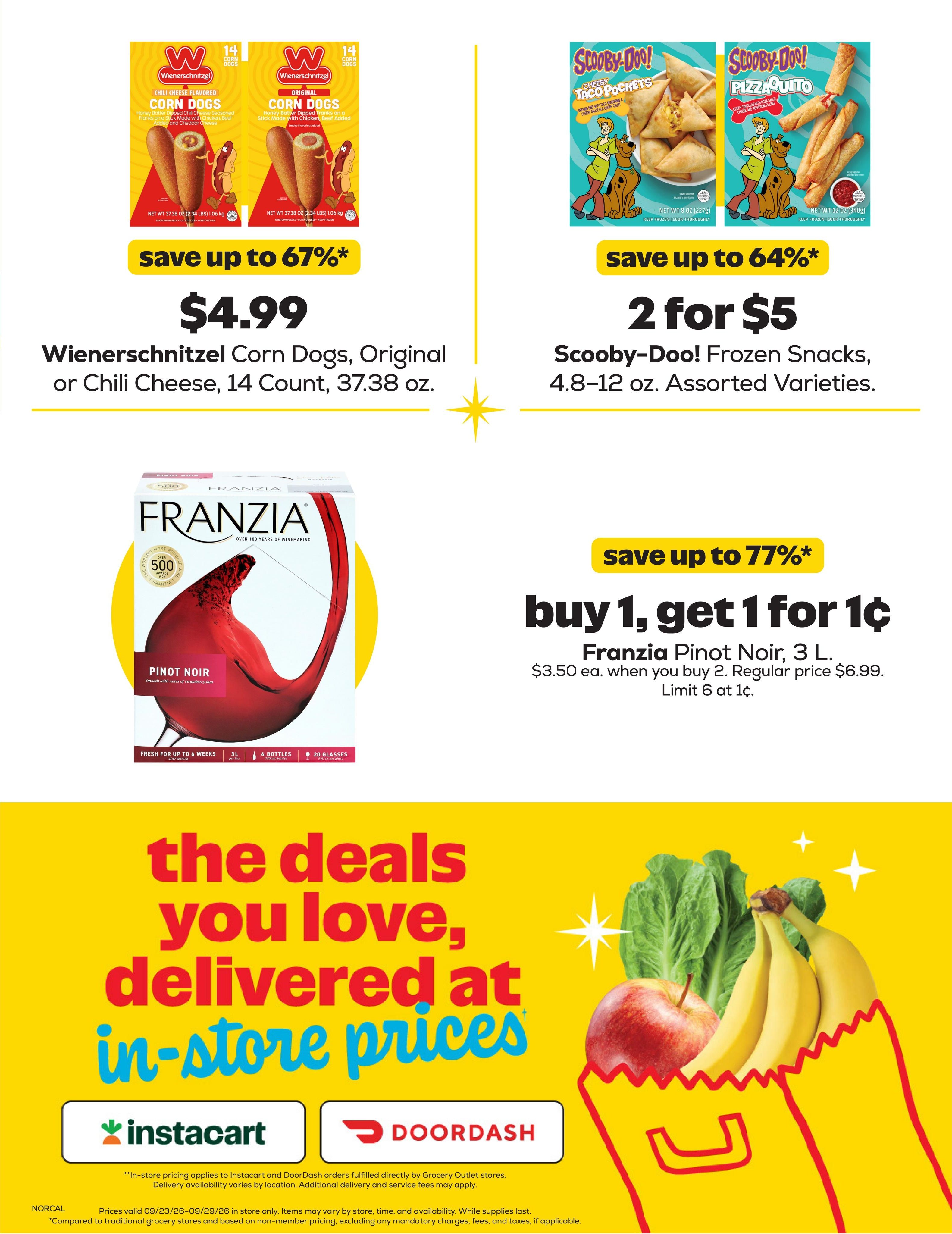 Grocery Outlet (Antelope Area, CA) Weekly Ad September 23 - 29, 2026