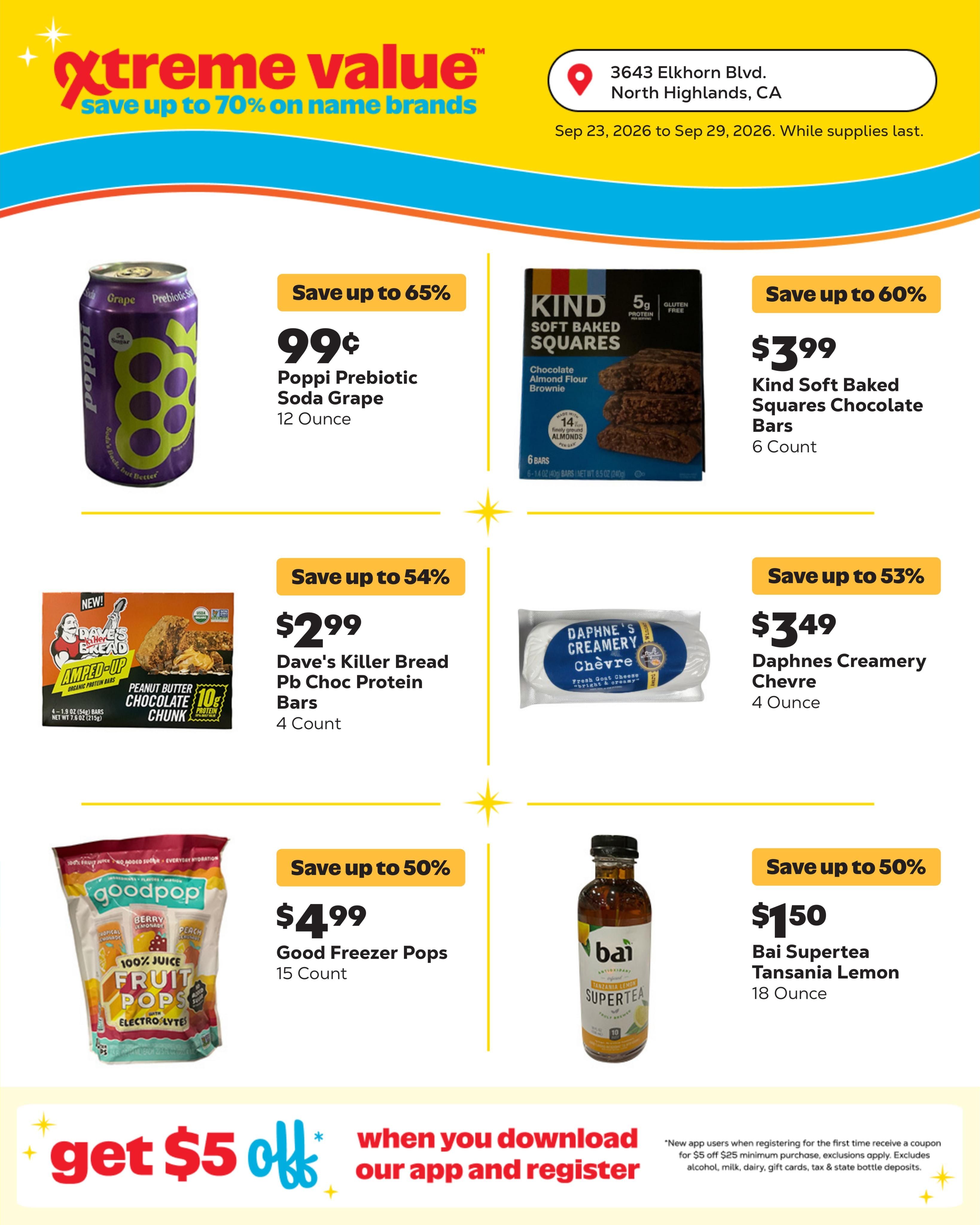 Grocery Outlet (Antelope Area, CA) Weekly Ad September 23 - 29, 2026