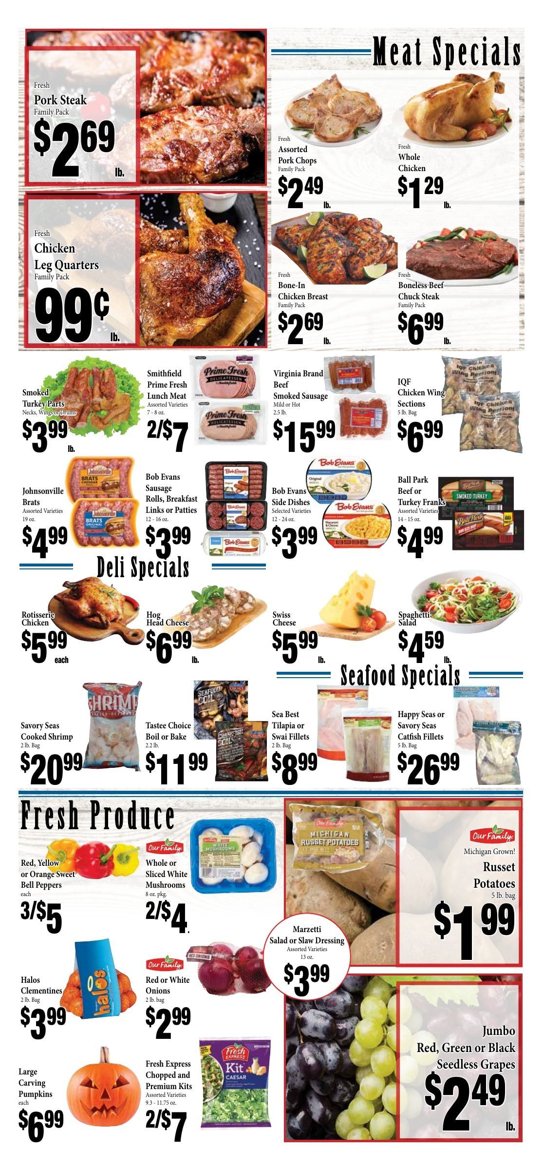 Fresh Choice Food Center Weekly Ad September 29 - October 19, 2026