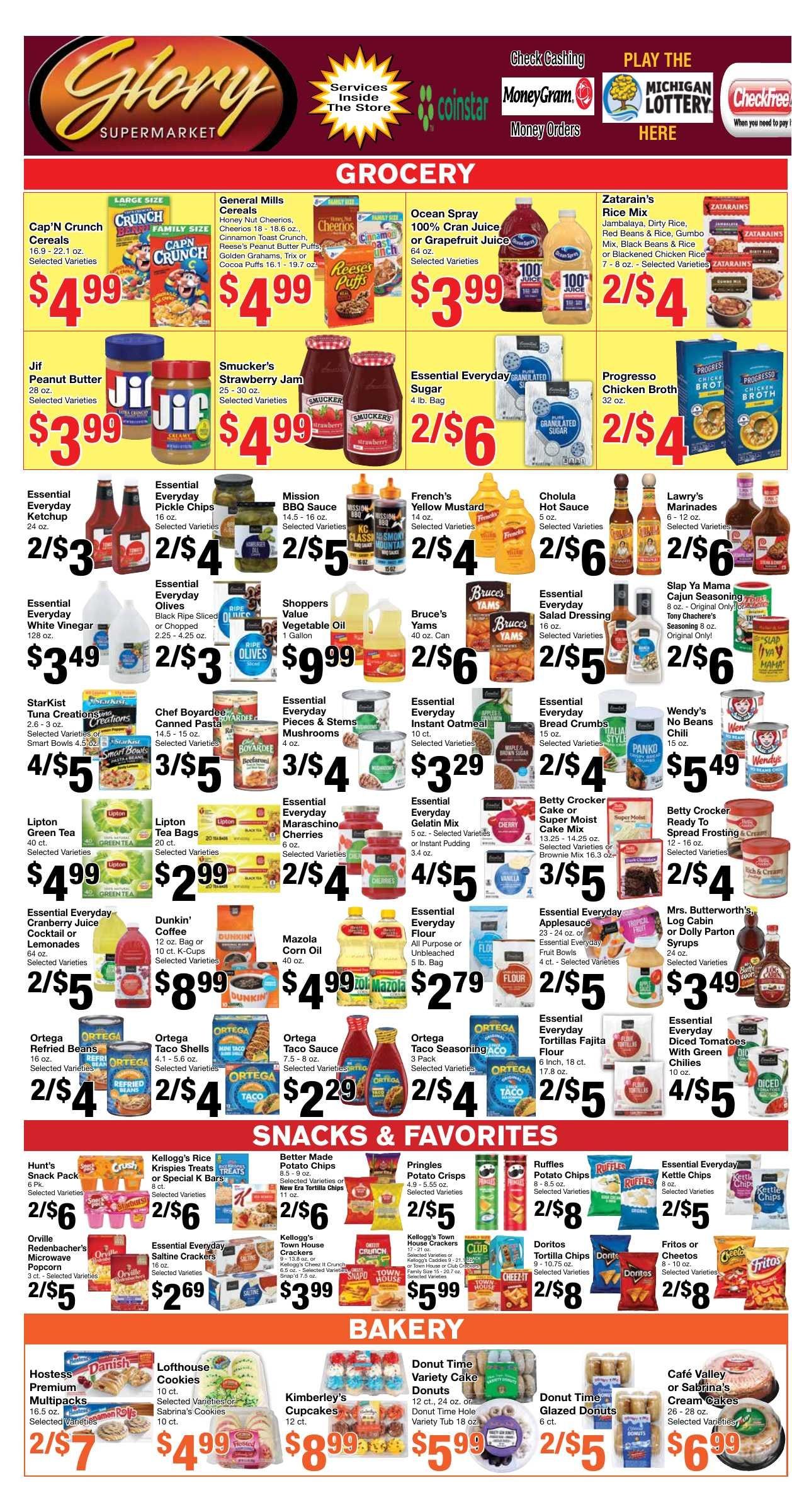 Glory Supermarket (8000 West Outer Drive, Detroit, MI) Weekly Ad September 29 - October 12, 2026