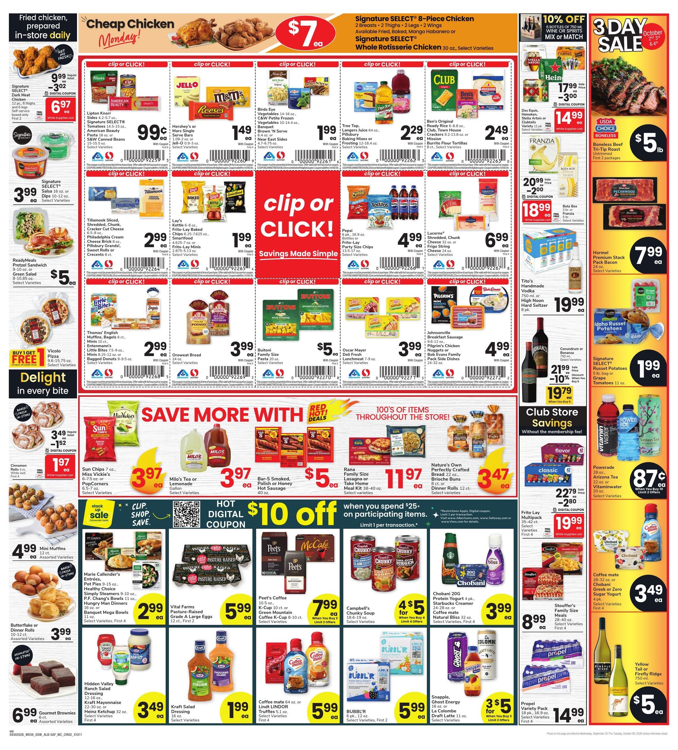 Albertsons (Crownpoint Area, NM) Weekly Ad September 30 - October 6, 2026