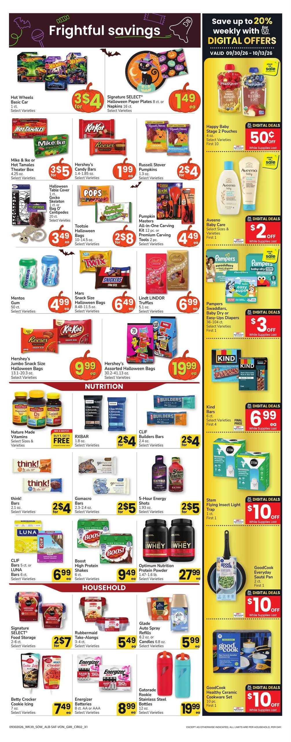 Albertsons (Crownpoint Area, NM) Weekly Ad September 30 - October 6, 2026
