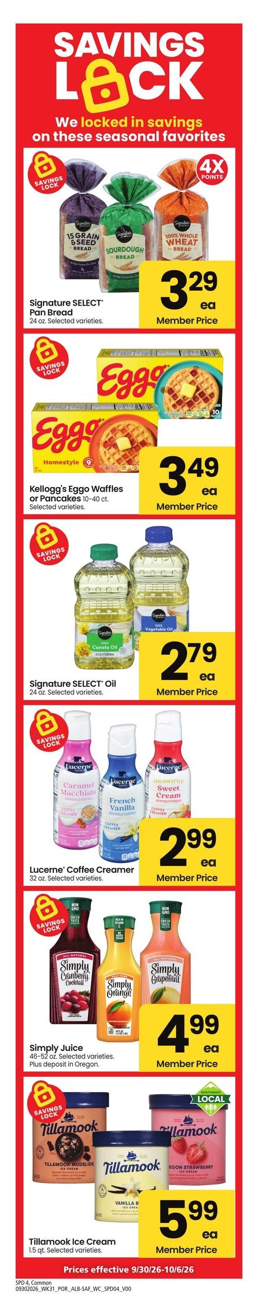 Albertsons (Vancouver Area, WA) Weekly Ad September 30 - October 6, 2026