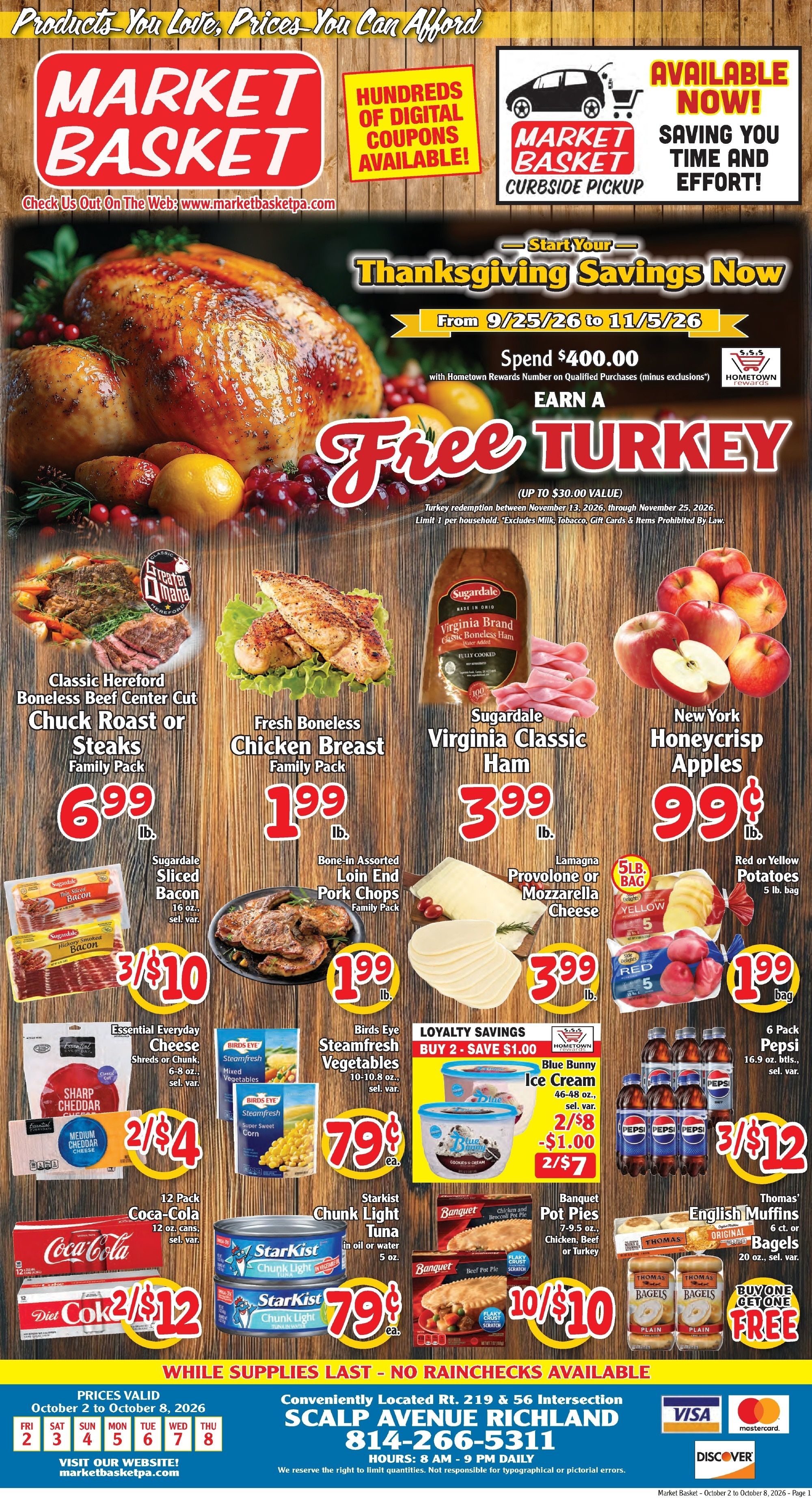 Market Basket Pennsylvania Weekly Ad October 2 - 8, 2026