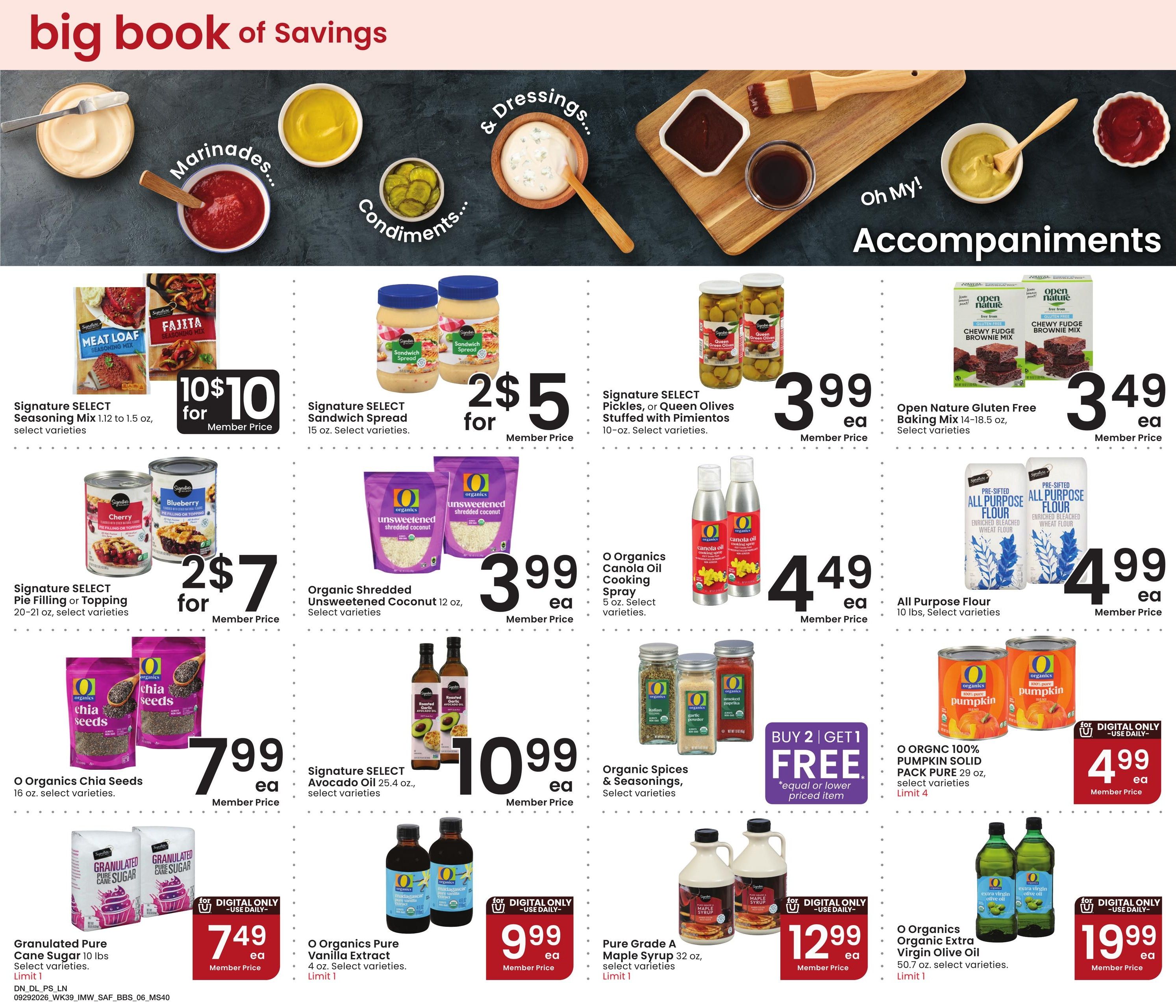 Safeway (Alder Area, MT) Big Book of Savings Weekly Ad September 29 - October 26, 2026