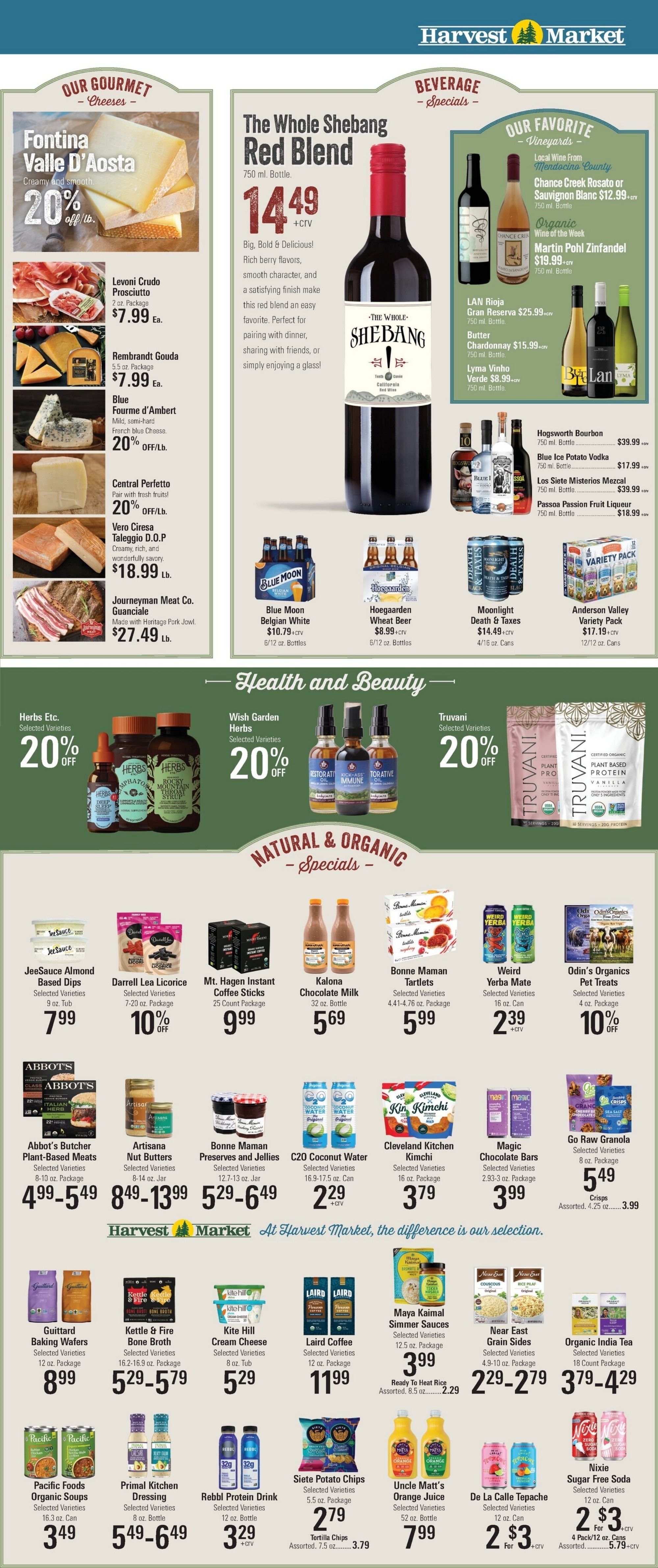 Harvest Market Fort Bragg Weekly Ad September 29 - October 6, 2026