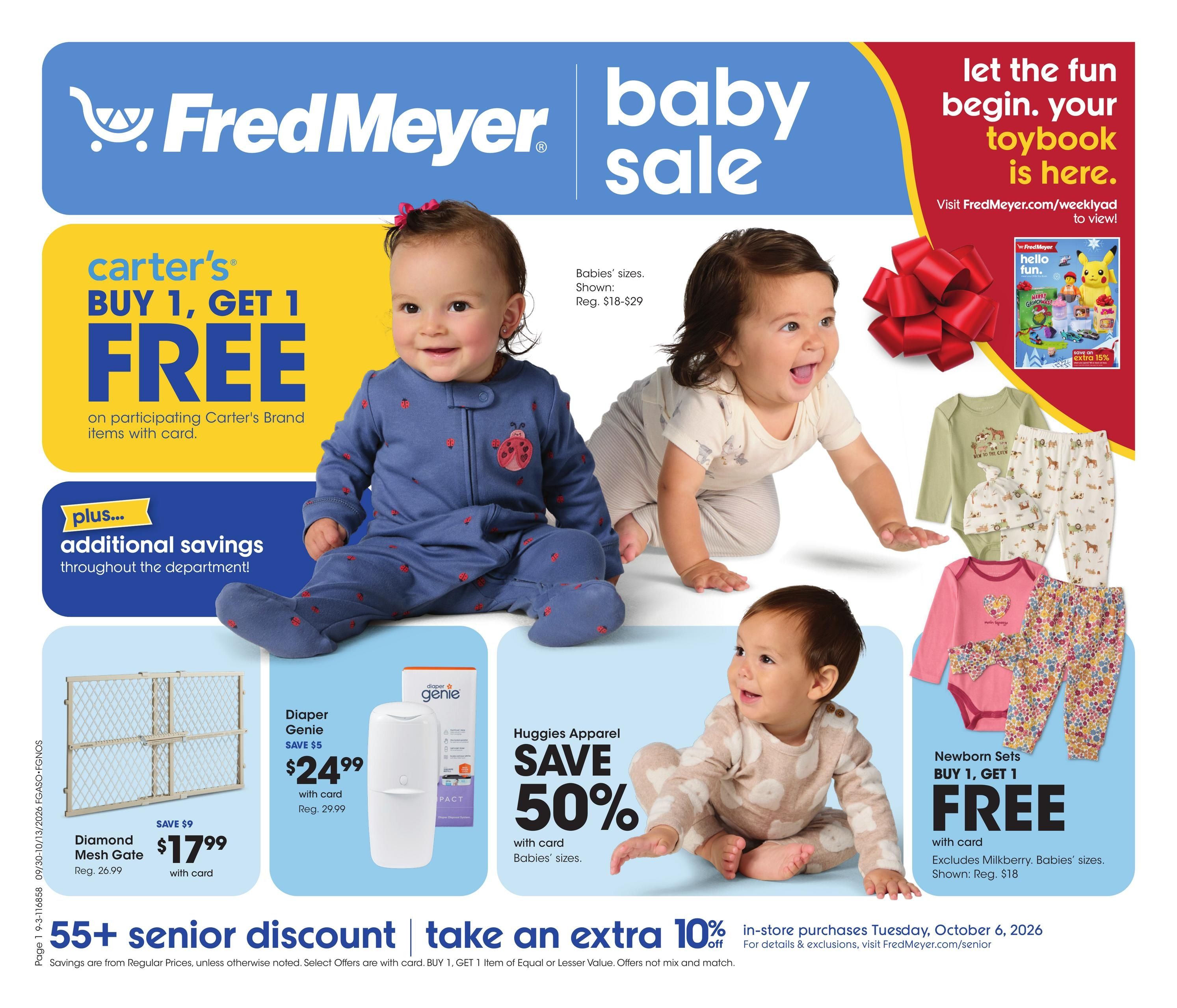 Fred Meyer (Aberdeen Area, ID) Home & Apparel Weekly Ad September 30 - October 13, 2026