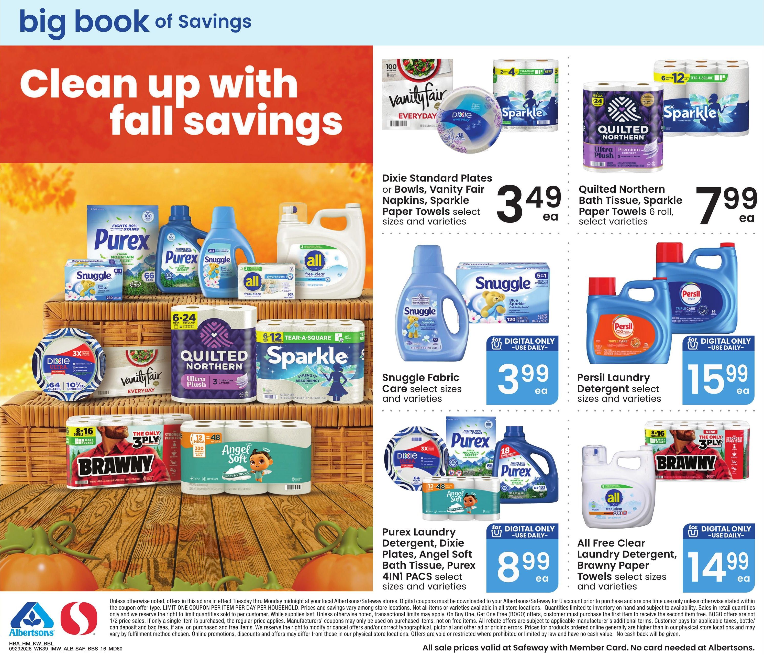 Albertsons (Big Timber Area, MT) Big Book of Savings Weekly Ad September 29 - October 26, 2026