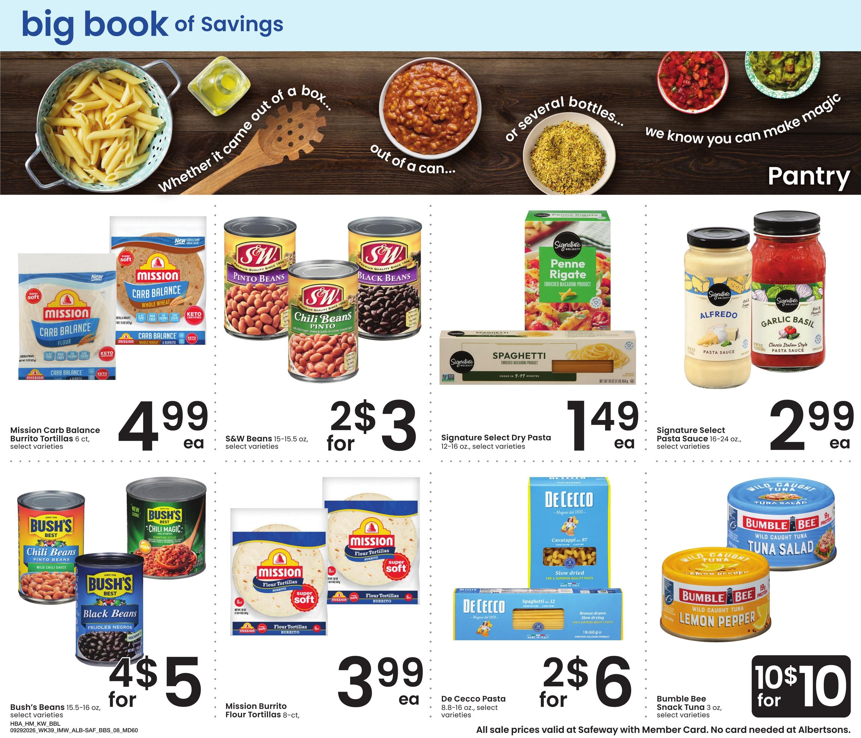 Albertsons (Big Timber Area, MT) Big Book of Savings Weekly Ad September 29 - October 26, 2026