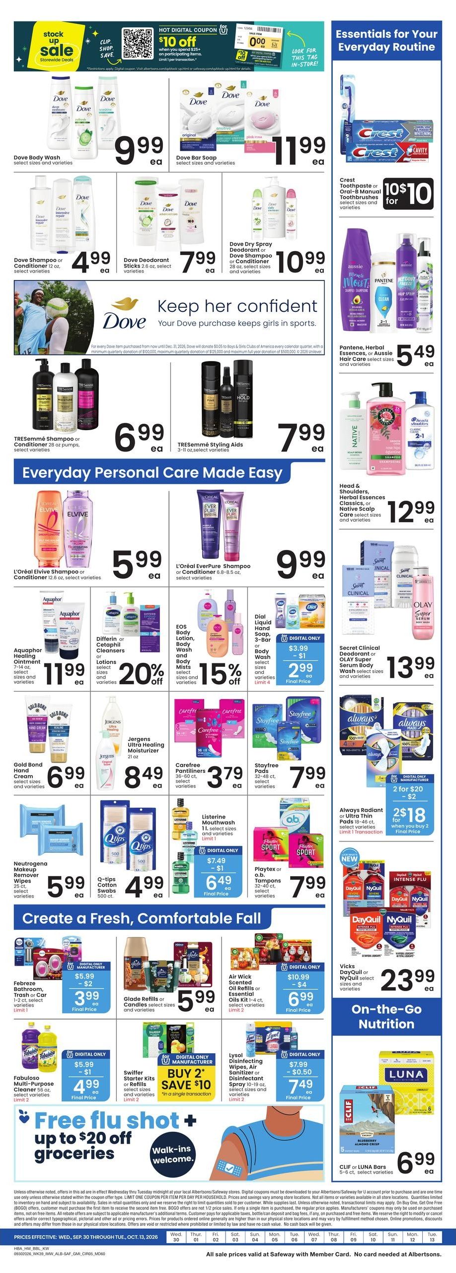 Albertsons (Big Timber Area, MT) Weekly Ad September 30 - October 6, 2026