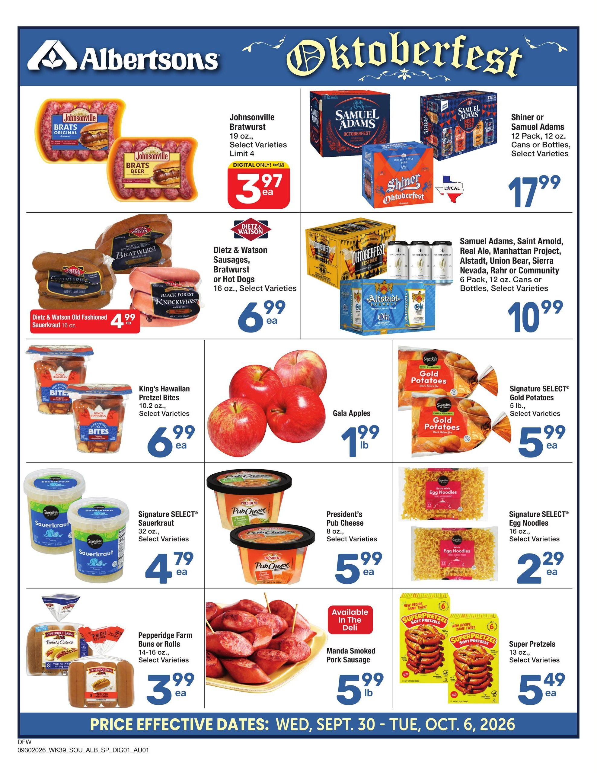 Albertsons (Allen Area, TX) Weekly Ad September 30 - October 6, 2026